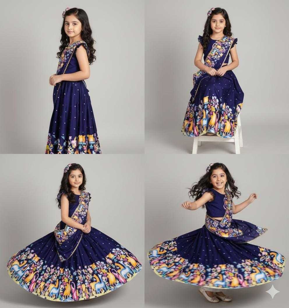 YNF Wholesale Fancy Kids Lehenga RIN235 Soft Printed | Surat Manufacturer