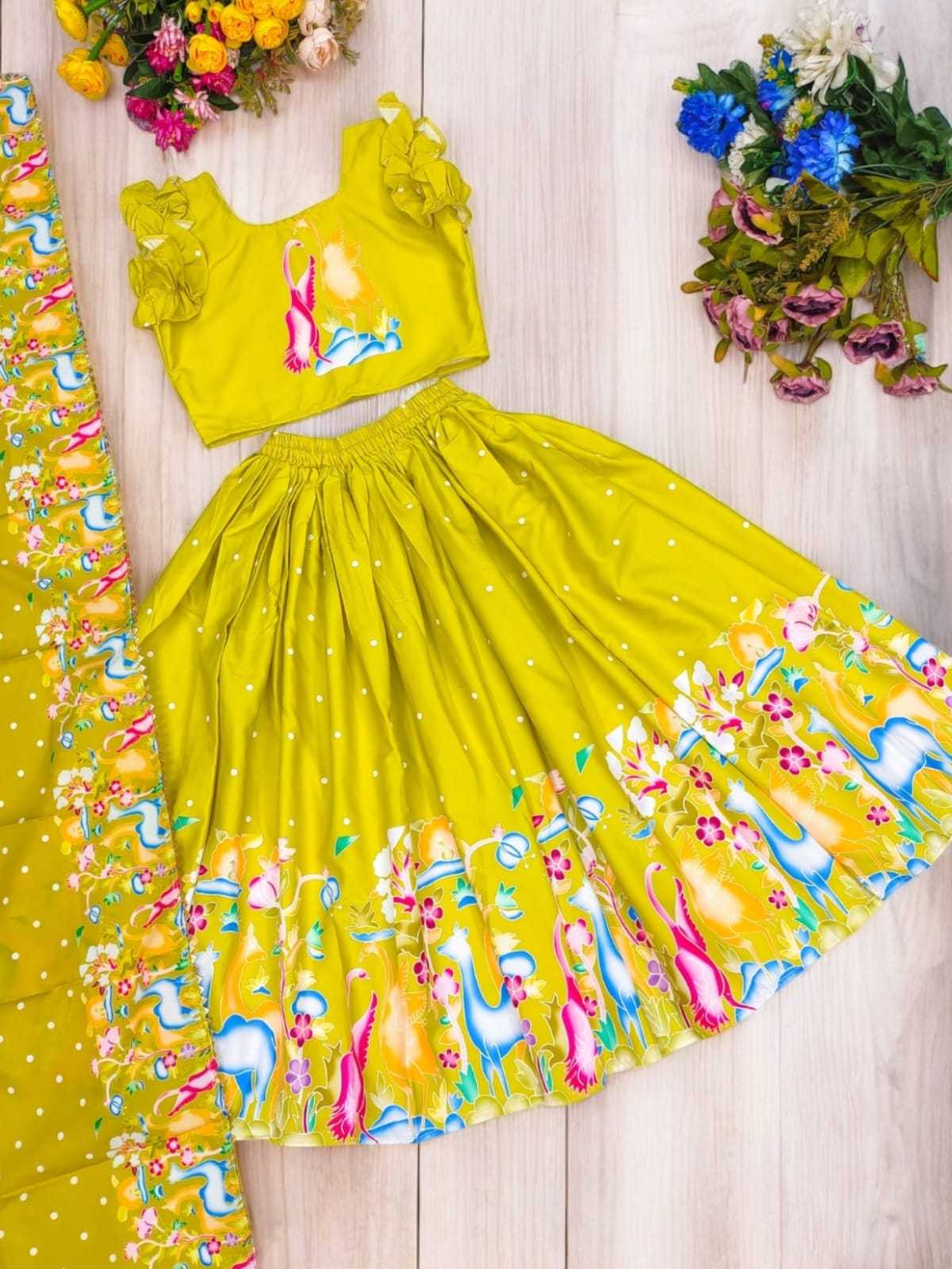 YNF Wholesale Fancy Kids Lehenga RIN235 Soft Printed | Surat Manufacturer
