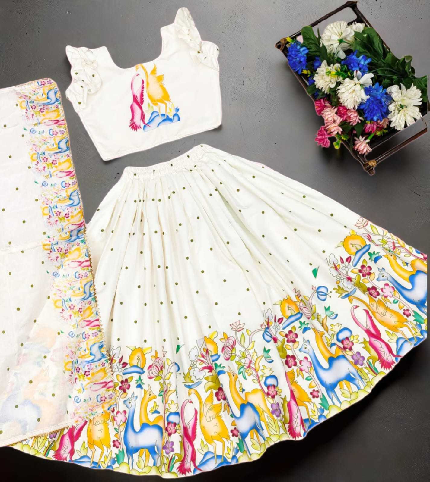 YNF Wholesale Fancy Kids Lehenga RIN235 Soft Printed | Surat Manufacturer