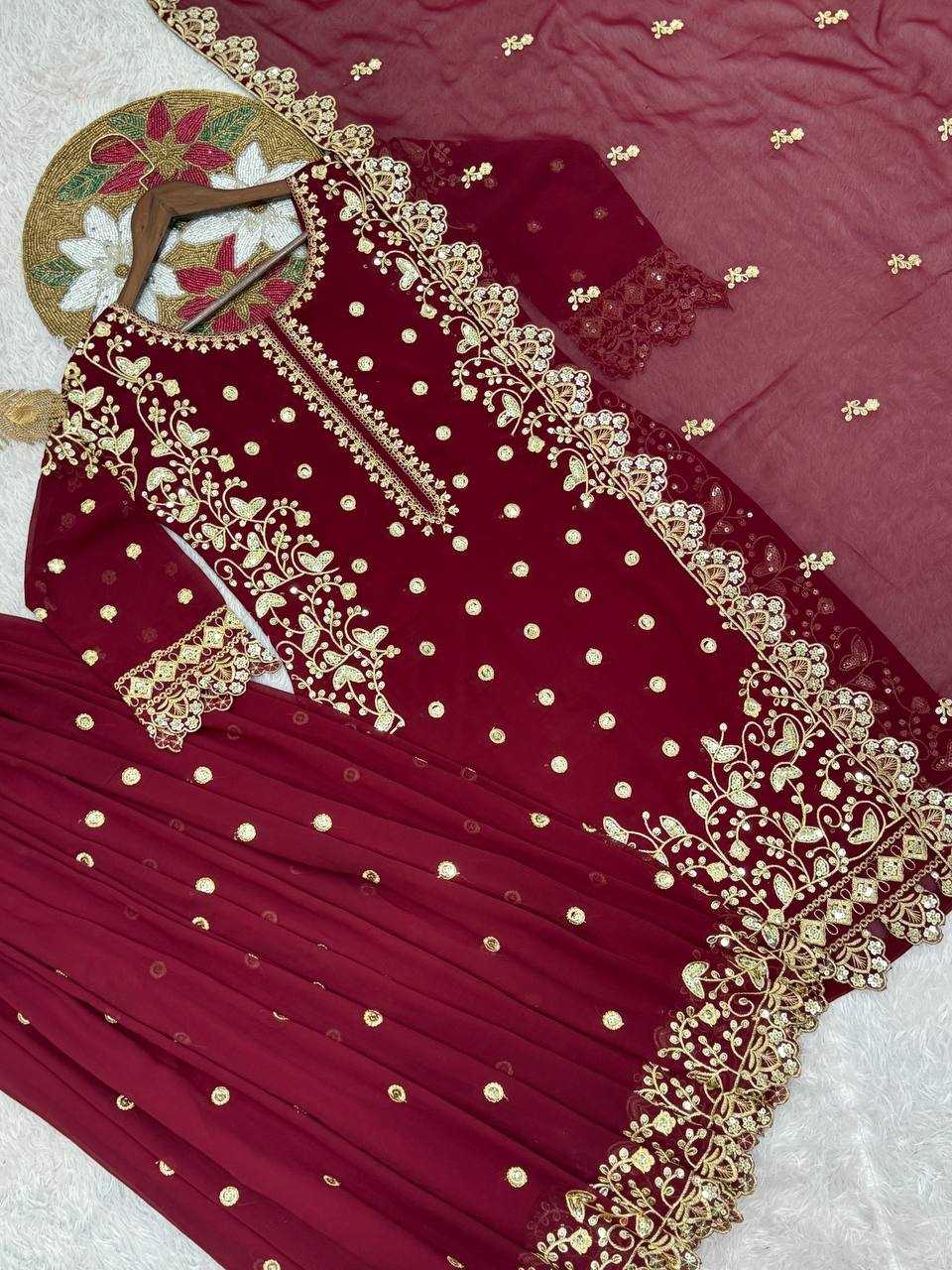 YNF Wholesale Faux Georgette Embroidery Suits KESH159 1713 | Surat Manufacturer