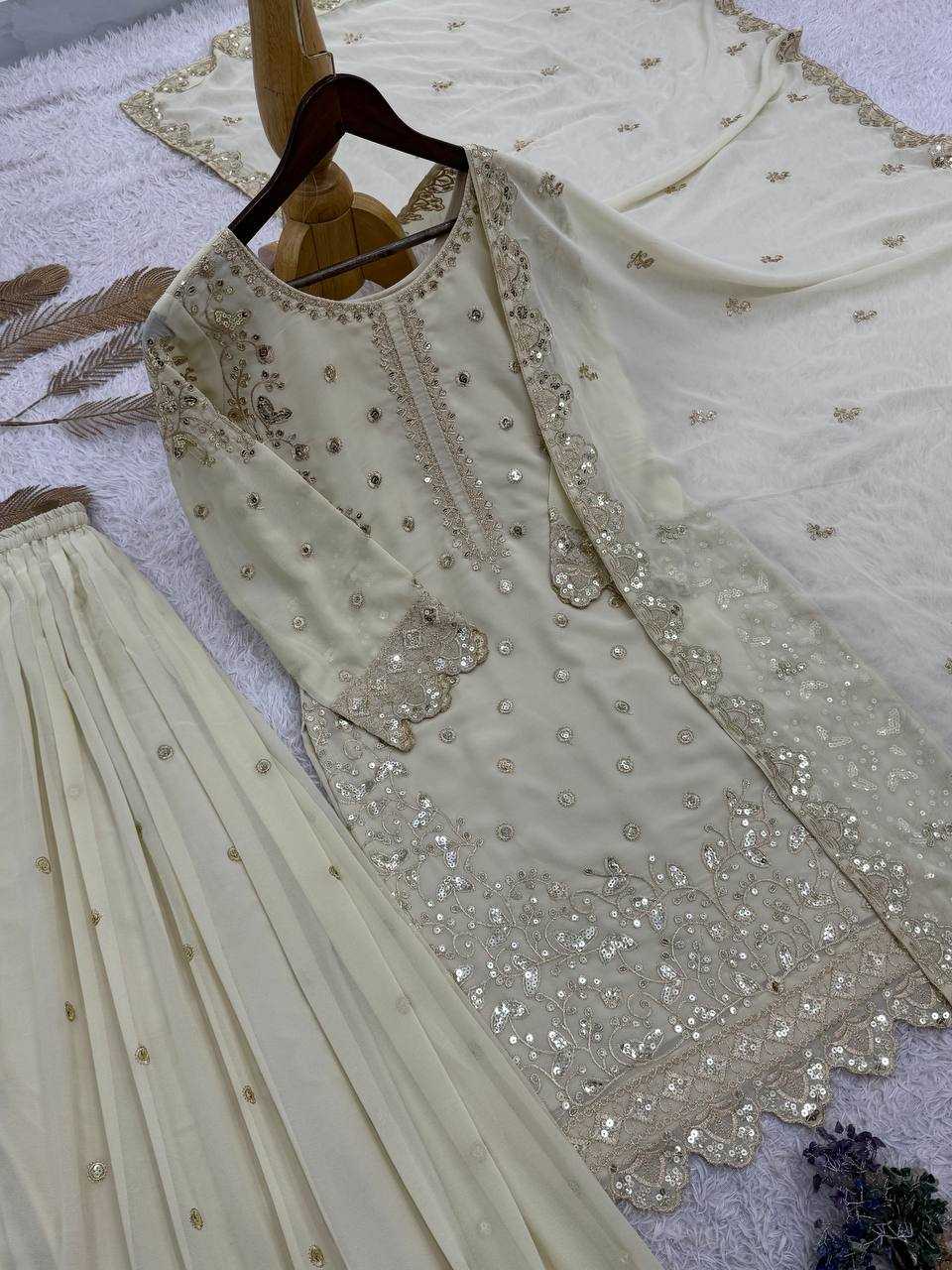 YNF Wholesale Faux Georgette Embroidery Suits KESH159 1713 | Surat Manufacturer
