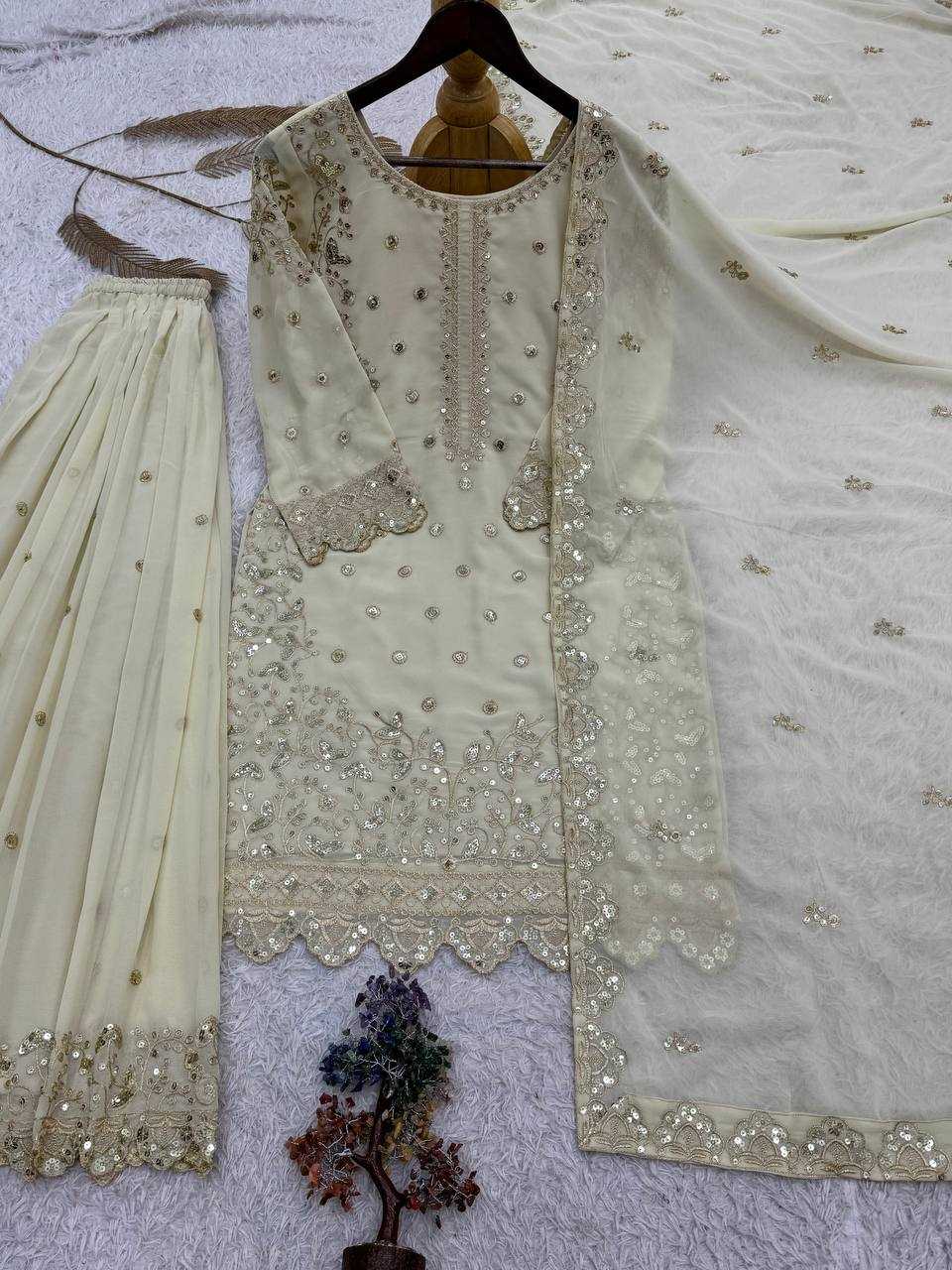 YNF Wholesale Faux Georgette Embroidery Suits KESH159 1713 | Surat Manufacturer