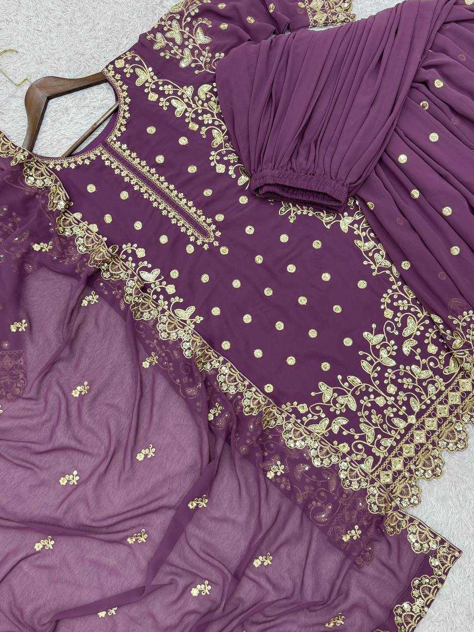 YNF Wholesale Faux Georgette Embroidery Suits KESH159 1713 | Surat Manufacturer