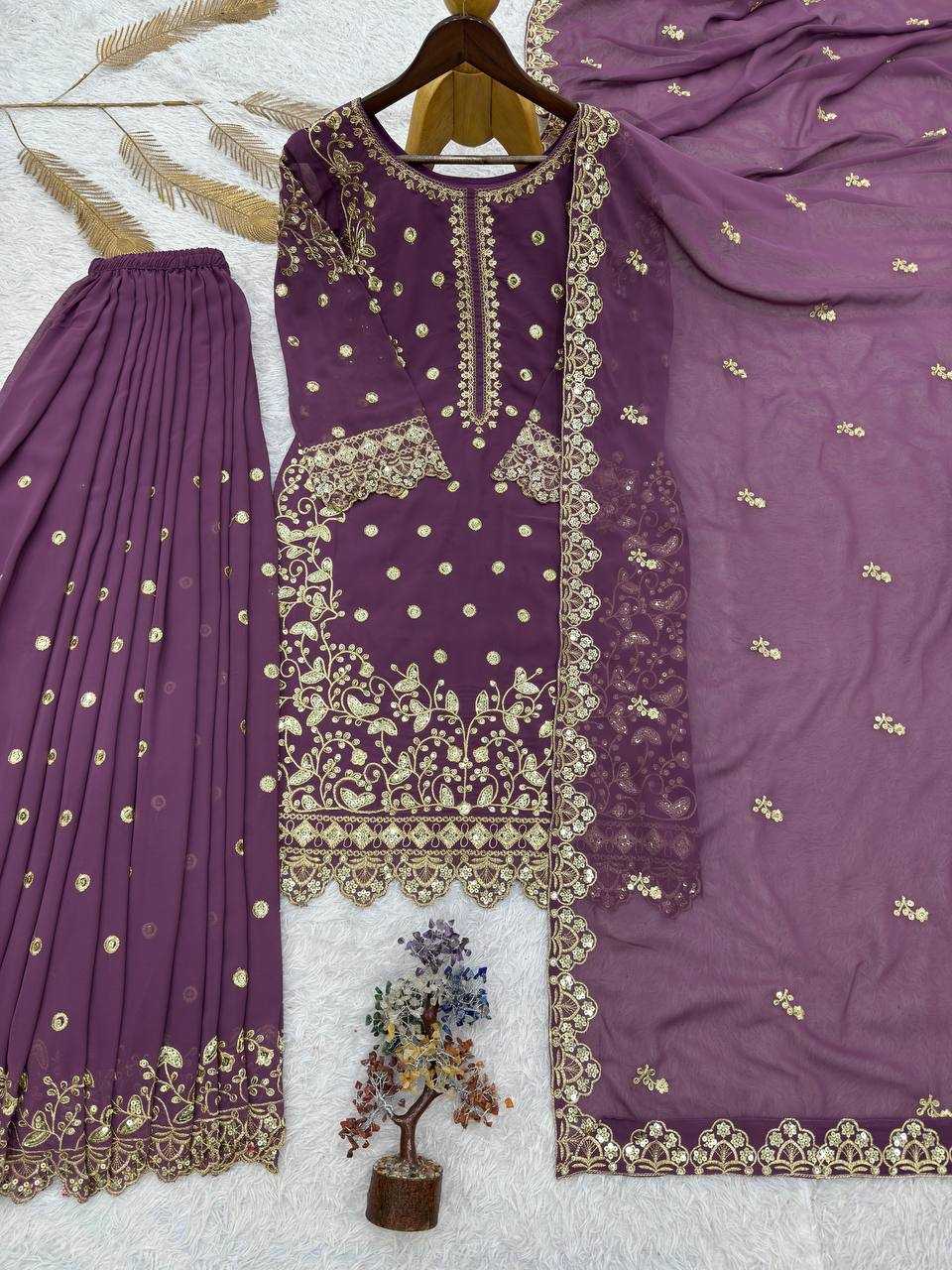 YNF Wholesale Faux Georgette Embroidery Suits KESH159 1713 | Surat Manufacturer