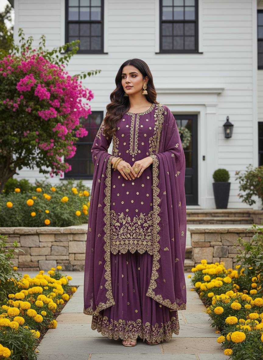 YNF Wholesale Faux Georgette Embroidery Suits KESH159 1713 | Surat Manufacturer