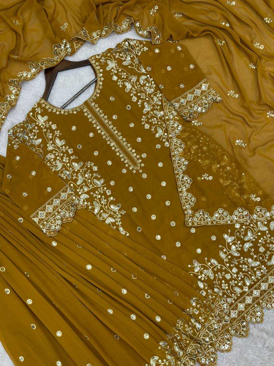 YNF Wholesale Faux Georgette Embroidery Suits KESH159 1713 | Surat Manufacturer