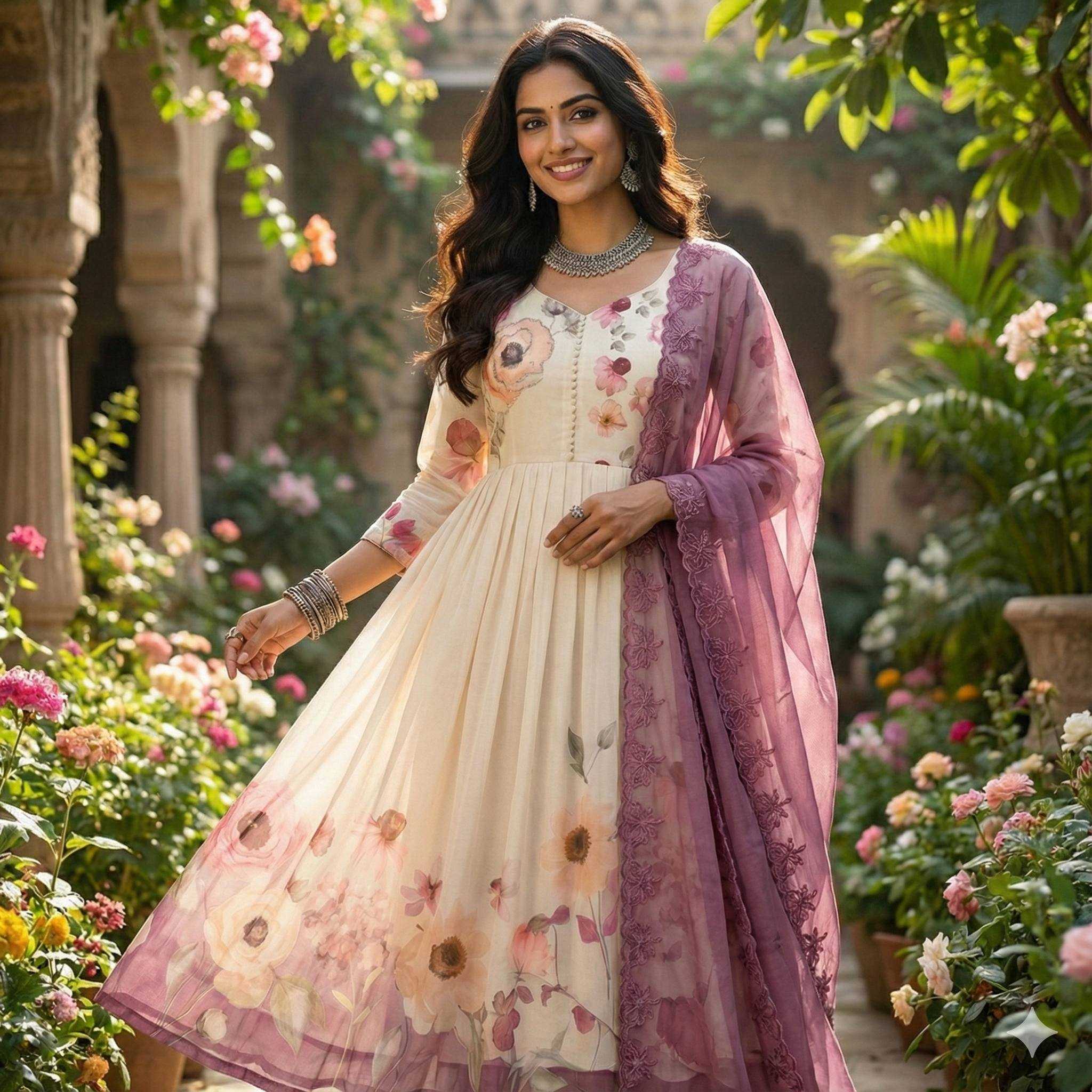 YNF Wholesale Faux Georgette Ethnic Dresses KESH210 2474 | Surat Manufacturer