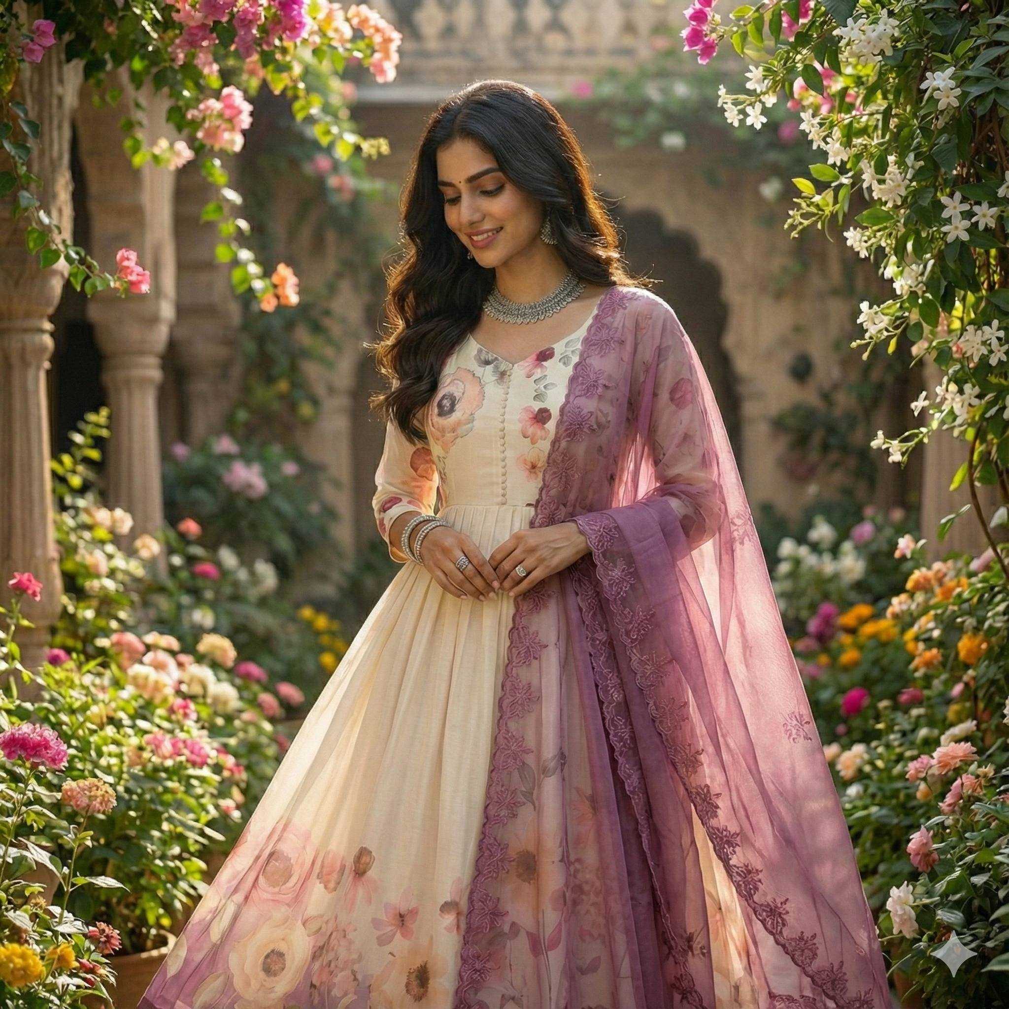 YNF Wholesale Faux Georgette Ethnic Dresses KESH210 2474 | Surat Manufacturer