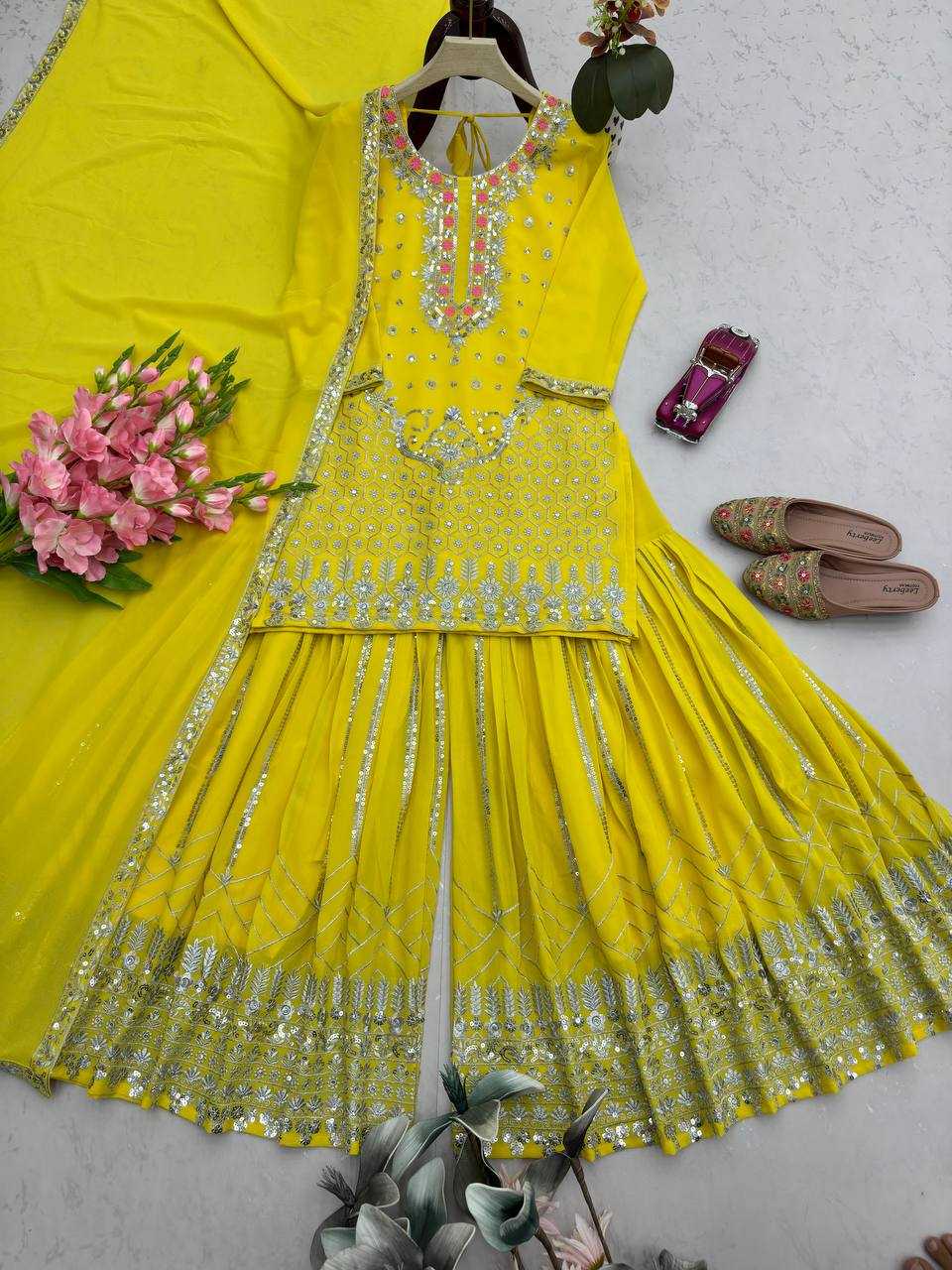 YNF Wholesale Faux Georgette Palazzo Suit KESH490 1325 | Surat Manufacturer