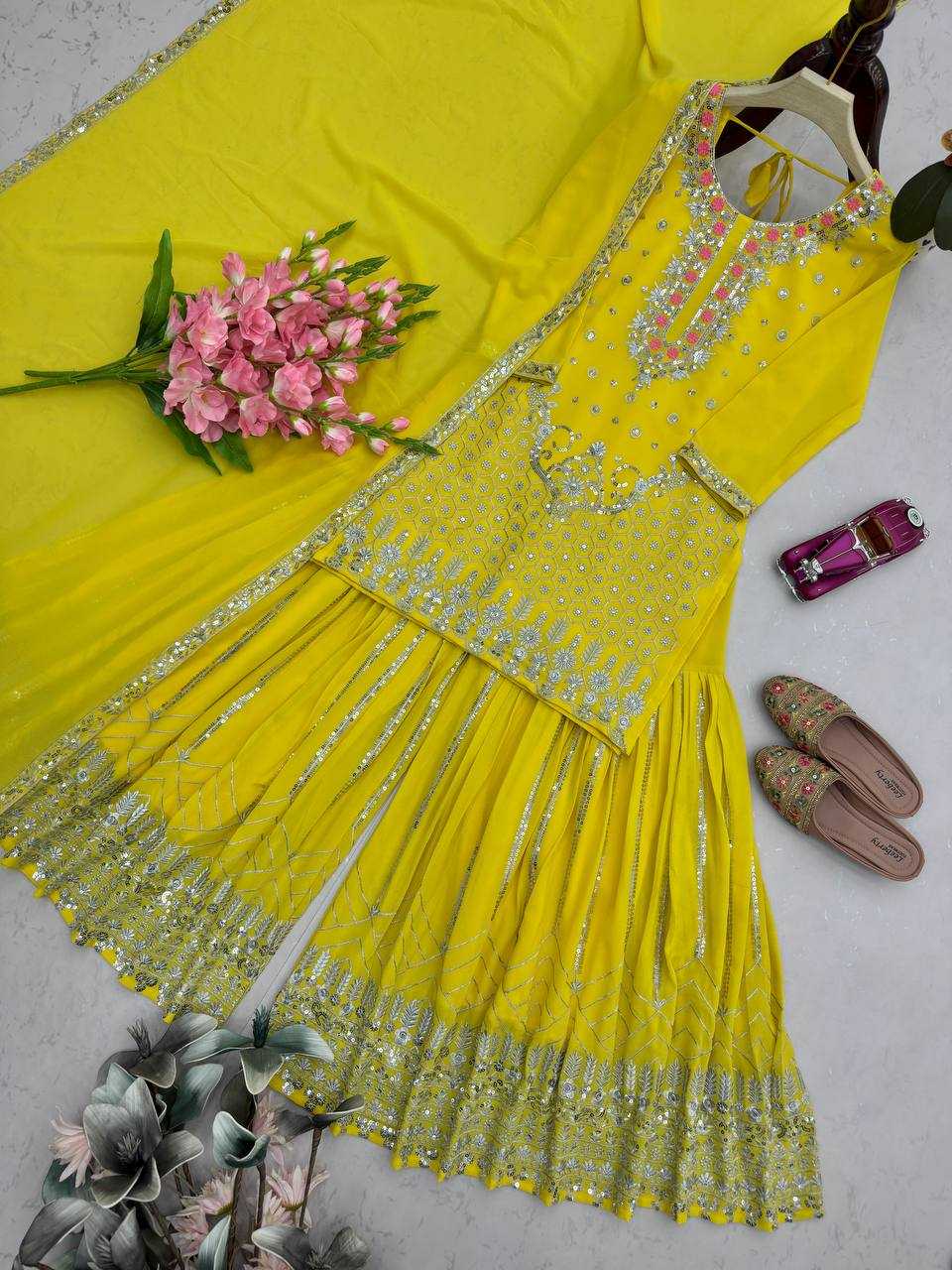 YNF Wholesale Faux Georgette Palazzo Suit KESH490 1325 | Surat Manufacturer