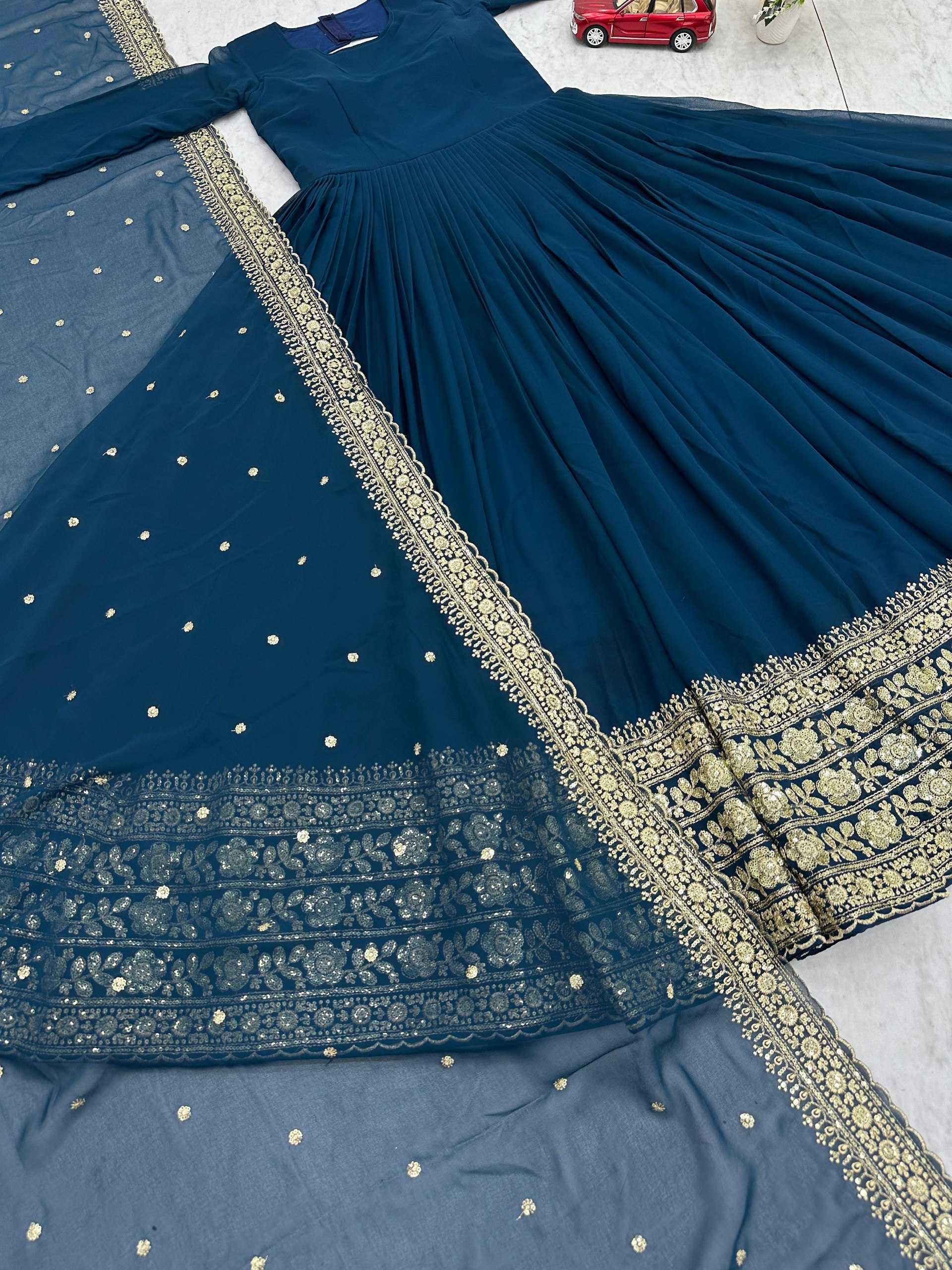 YNF Wholesale Faux Georgette Anarkali Gown KESH497 233 | Surat Manufacturer