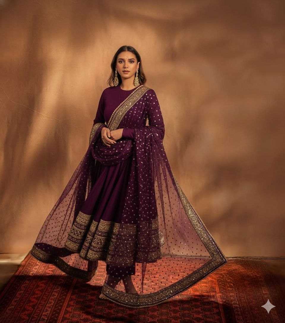YNF Wholesale Faux Georgette Anarkali Gown KESH497 233 | Surat Manufacturer