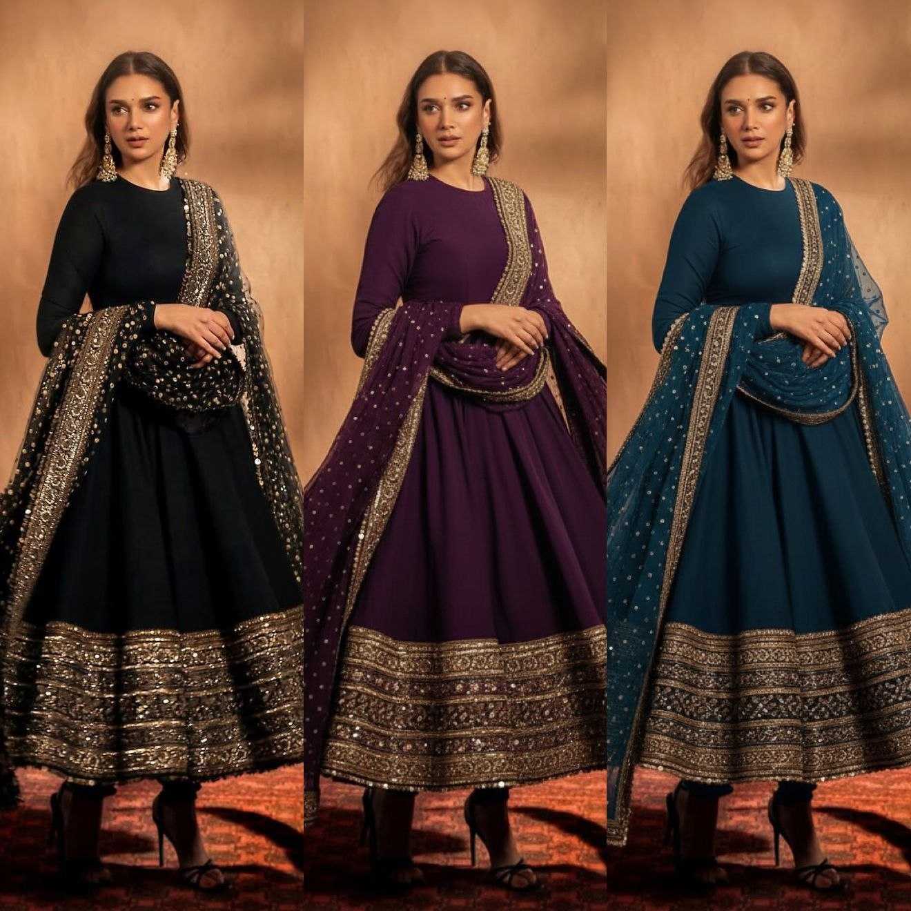YNF Wholesale Faux Georgette Anarkali Gown KESH497 233 | Surat Manufacturer