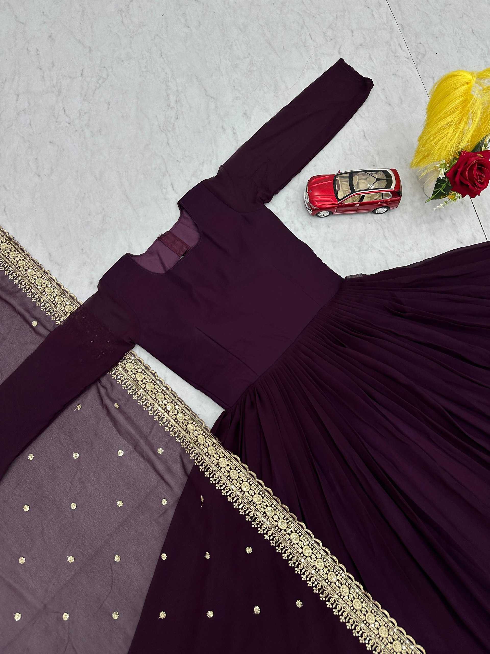 YNF Wholesale Faux Georgette Anarkali Gown KESH497 233 | Surat Manufacturer