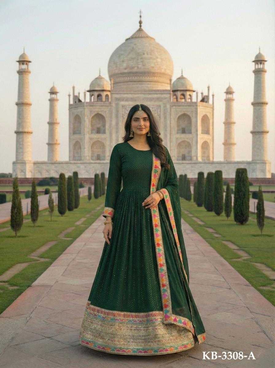 YNF Wholesale Faux Georgette Anarkali Gown KESH504 3308 | Surat Manufacturer