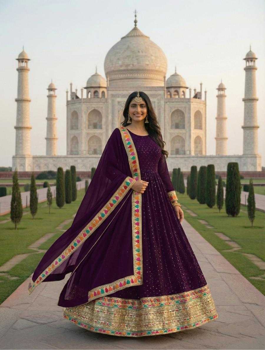 YNF Wholesale Faux Georgette Anarkali Gown KESH504 3308 | Surat Manufacturer