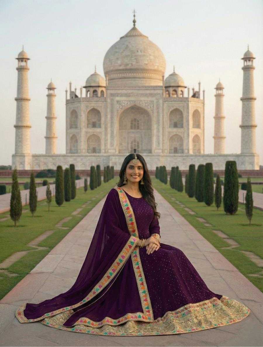 YNF Wholesale Faux Georgette Anarkali Gown KESH504 3308 | Surat Manufacturer
