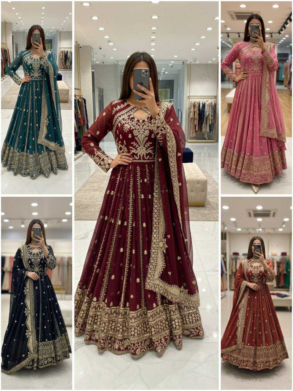 YNF Wholesale Faux Georgette Wedding Gown KESH506 8028 | Surat Manufacturer