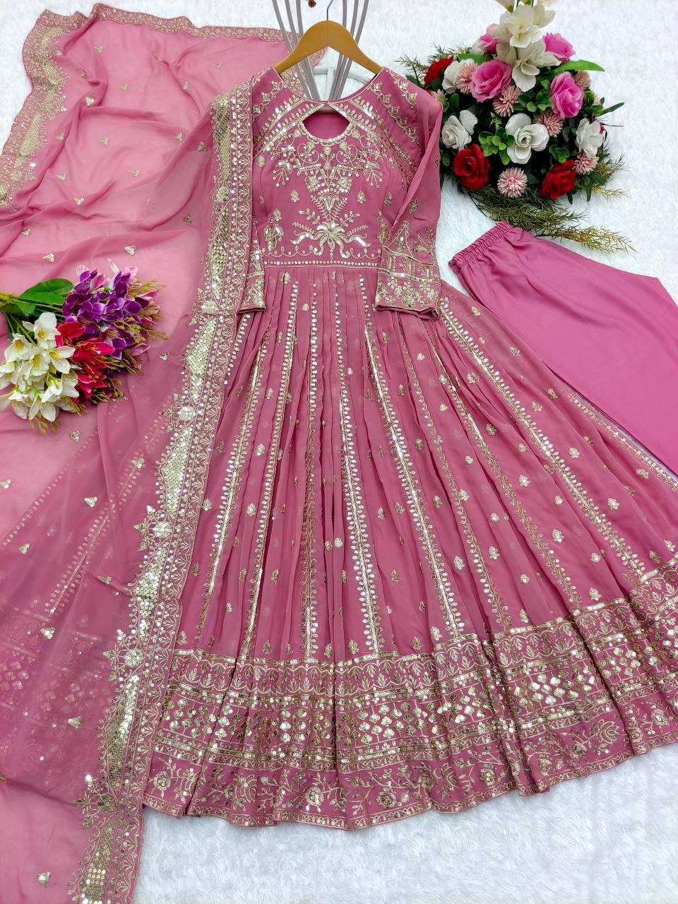 YNF Wholesale Faux Georgette Wedding Gown KESH506 8028 | Surat Manufacturer