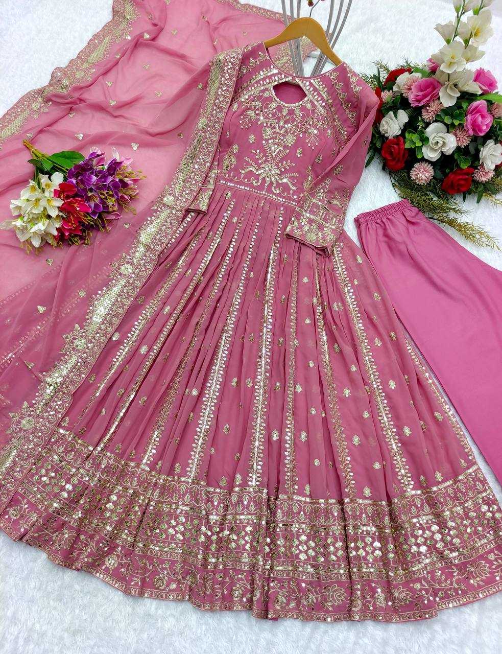 YNF Wholesale Faux Georgette Wedding Gown KESH506 8028 | Surat Manufacturer