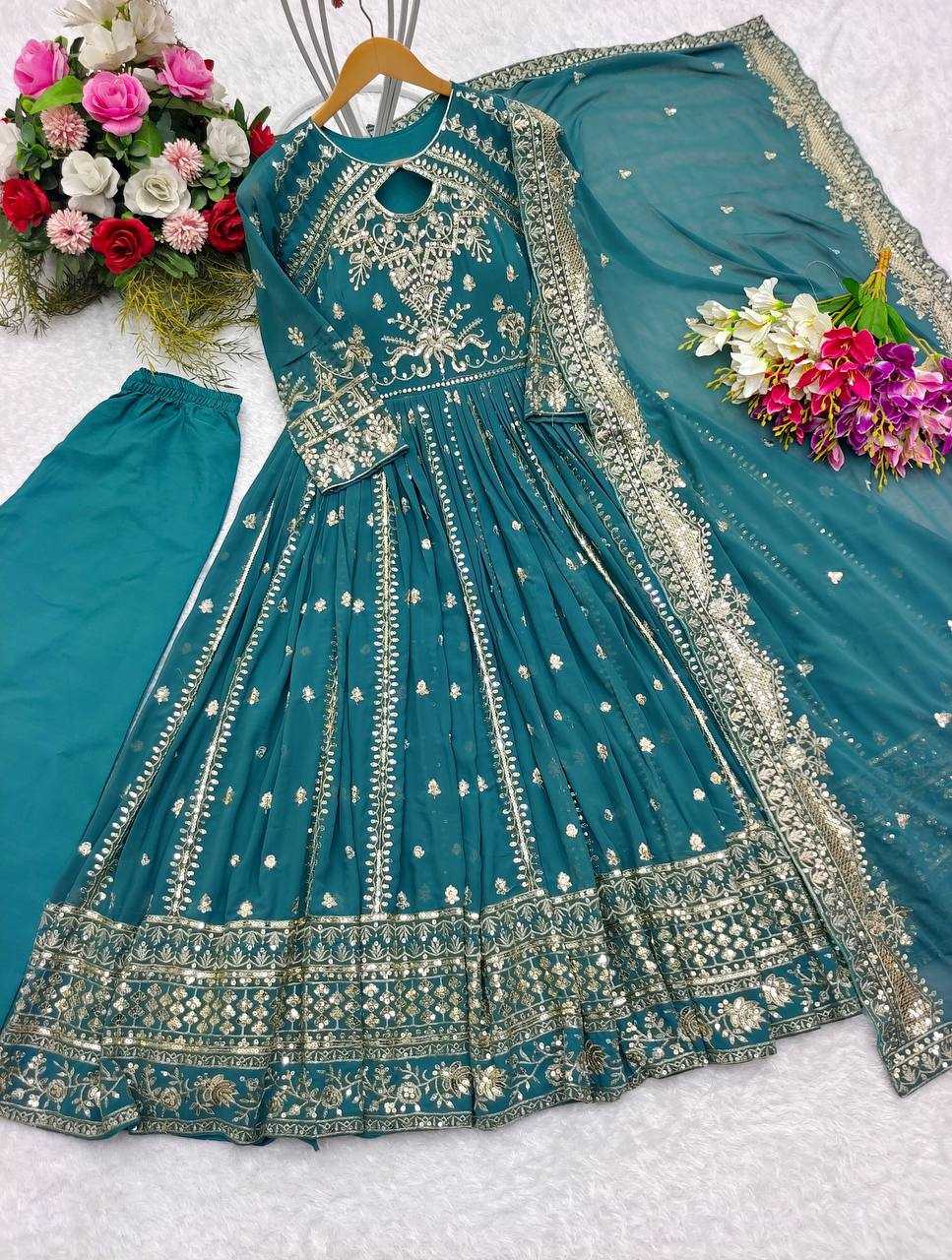 YNF Wholesale Faux Georgette Wedding Gown KESH506 8028 | Surat Manufacturer