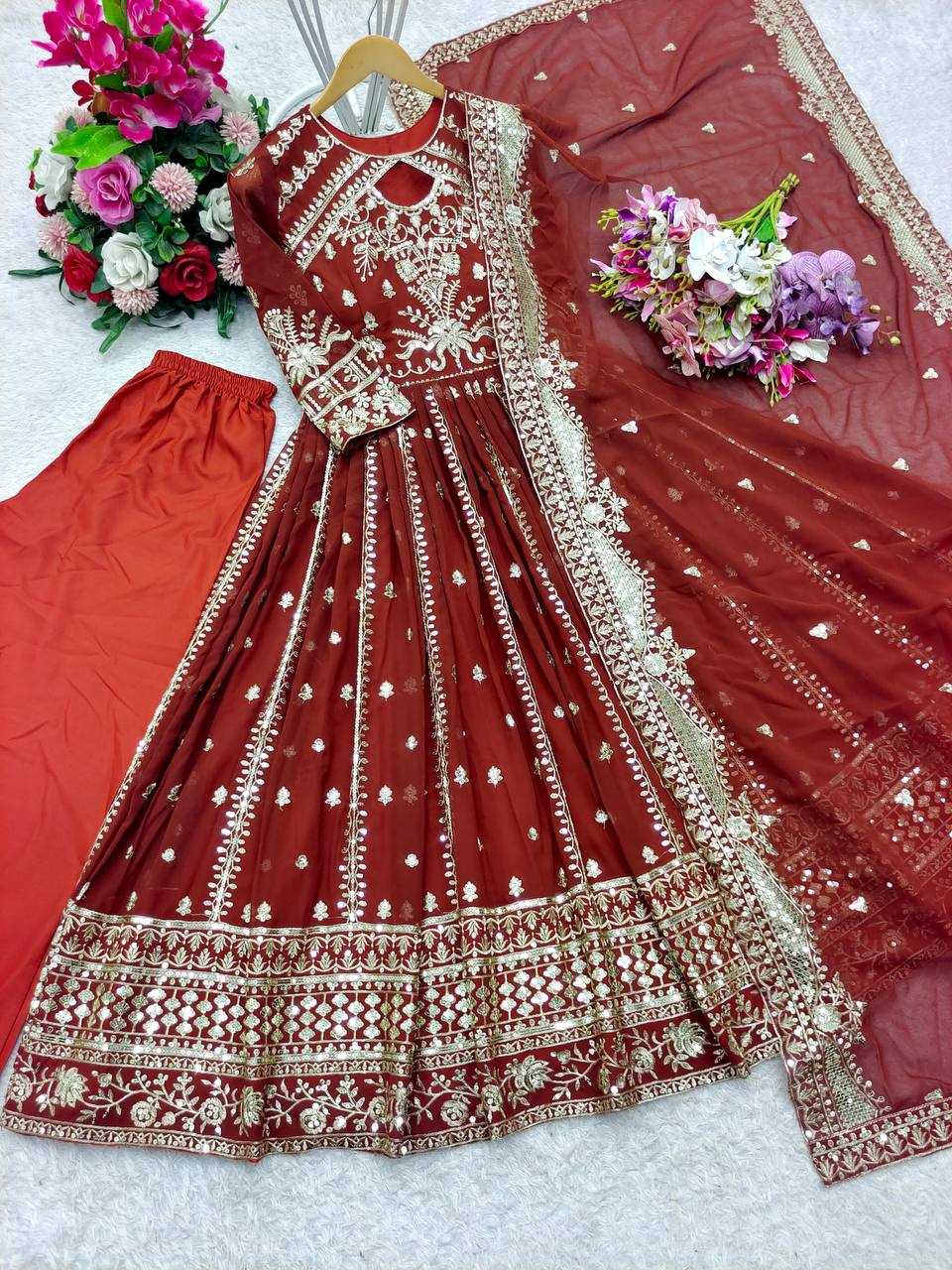 YNF Wholesale Faux Georgette Wedding Gown KESH506 8028 | Surat Manufacturer