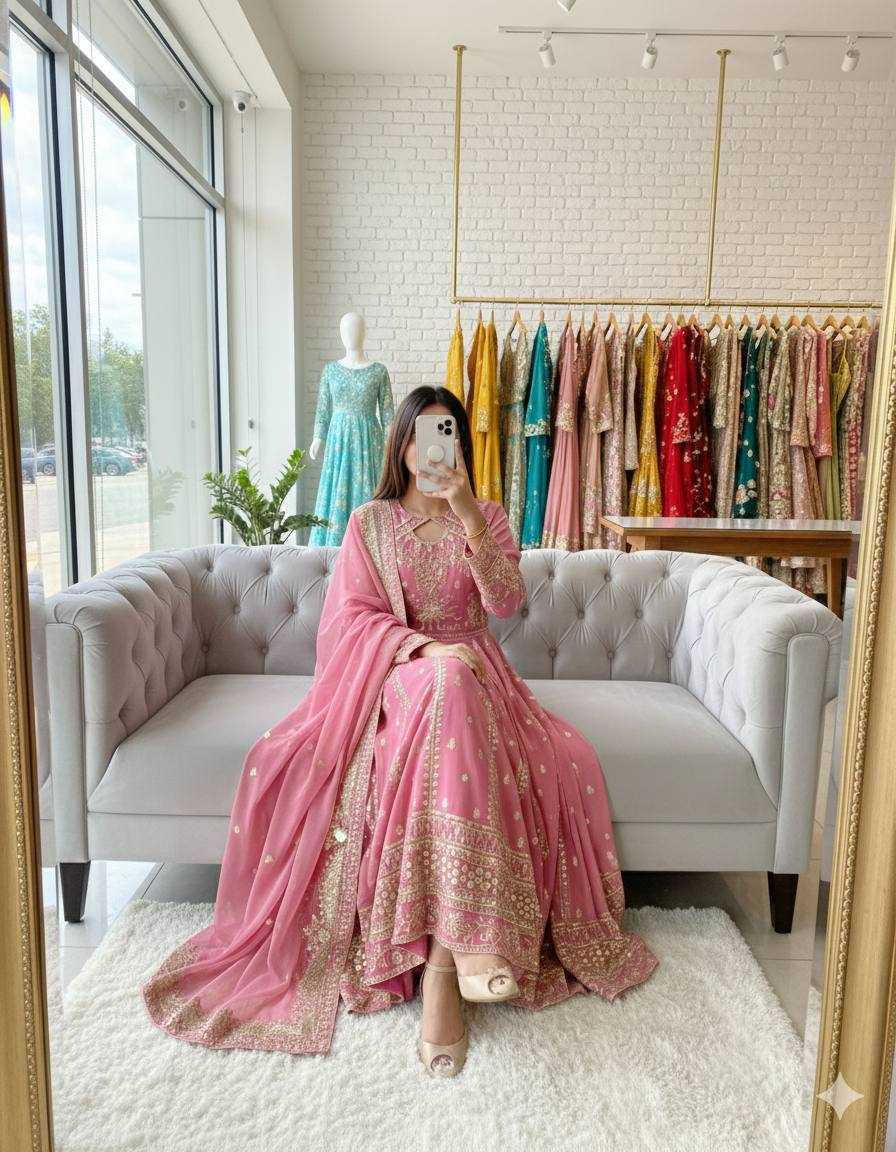 YNF Wholesale Faux Georgette Wedding Gown KESH506 8028 | Surat Manufacturer