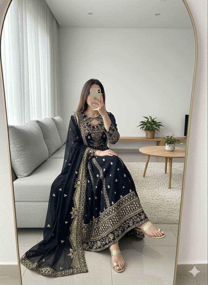 YNF Wholesale Faux Georgette Wedding Gown KESH506 8028 | Surat Manufacturer