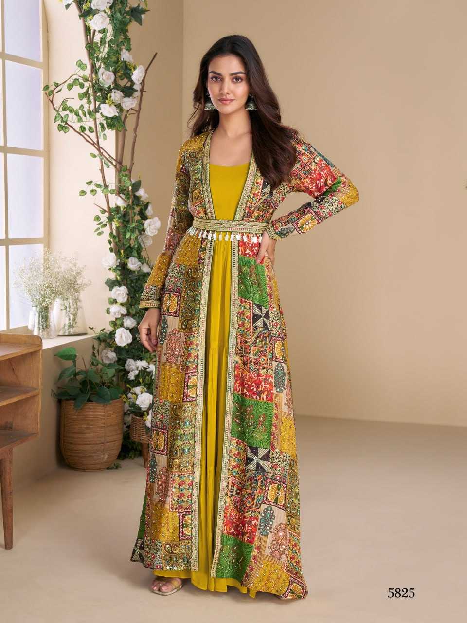 YNF Wholesale Faux Georgette Designer dresses KESH704 SAYURI JANVI 5824 | Surat Manufacturer