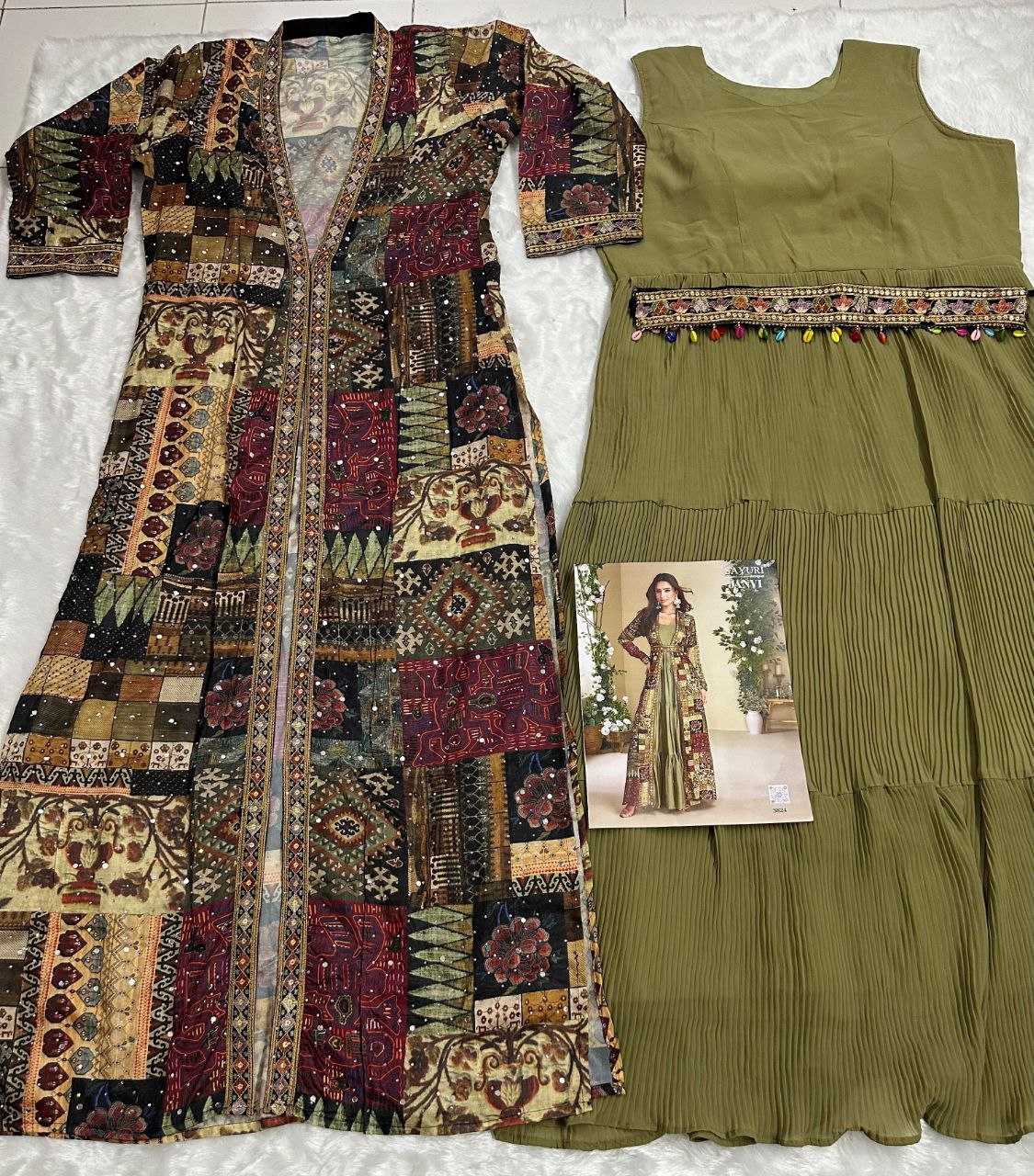 YNF Wholesale Faux Georgette Designer dresses KESH704 SAYURI JANVI 5824 | Surat Manufacturer