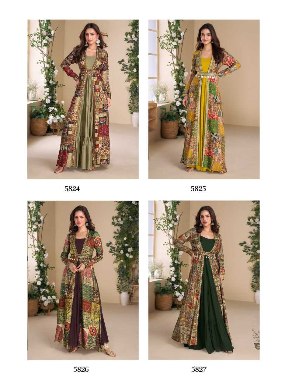 YNF Wholesale Faux Georgette Designer dresses KESH704 SAYURI JANVI 5824 | Surat Manufacturer
