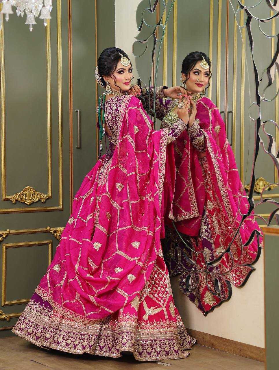 YNF Wholesale Faux Georgette Wedding Lehenga RIN162 373 | Surat Manufacturer