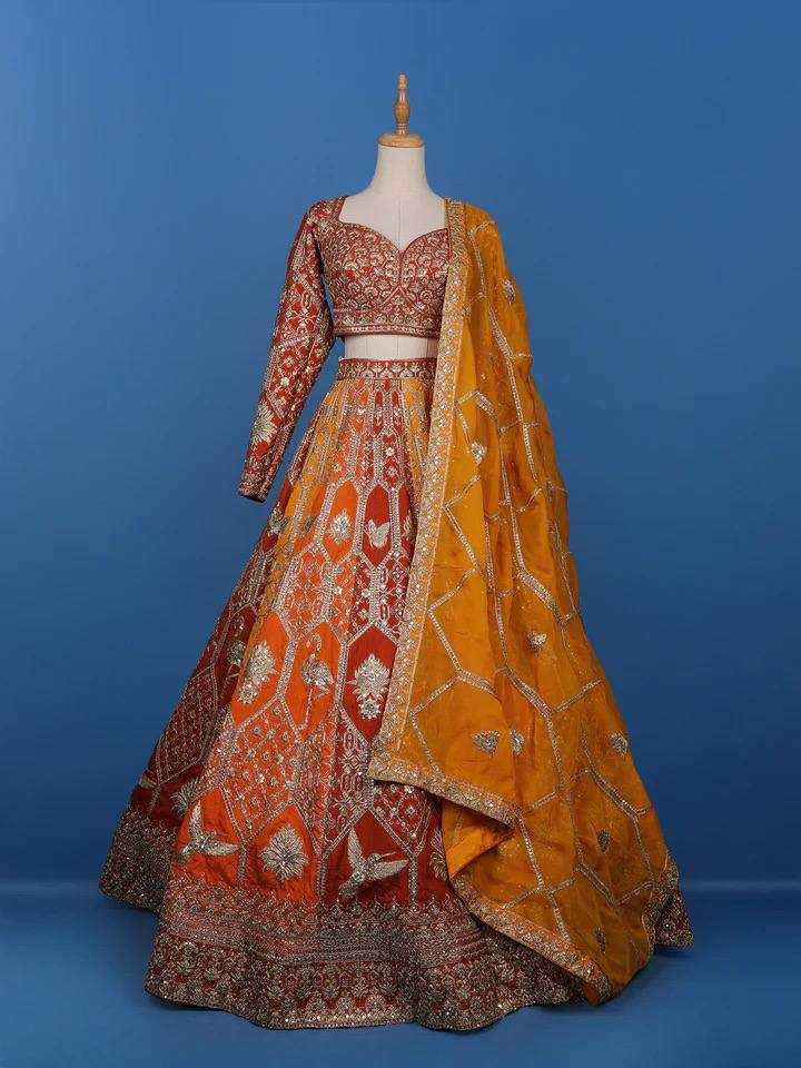 YNF Wholesale Faux Georgette Wedding Lehenga RIN162 373 | Surat Manufacturer