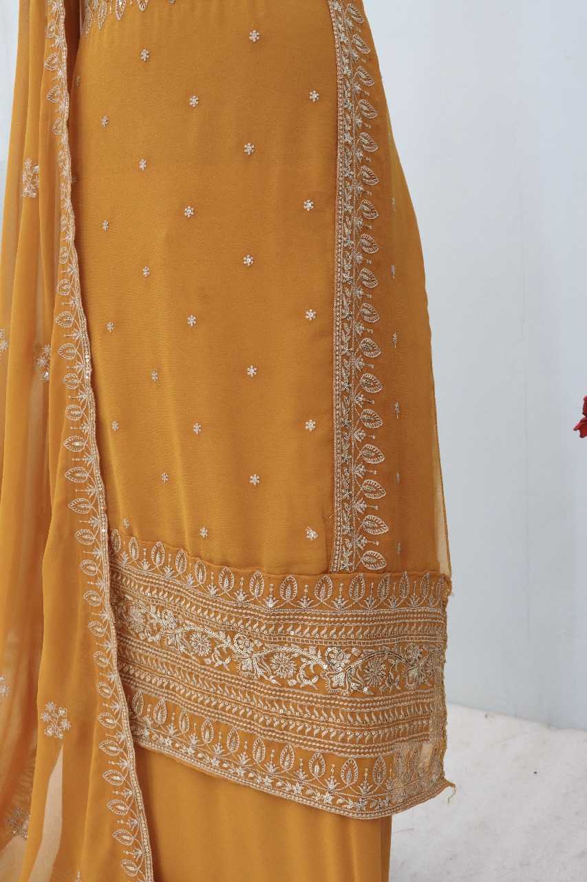 YNF Wholesale Faux Georgette Party wear suits RIN236 AASHIRWAD 10068 | Surat Manufacturer