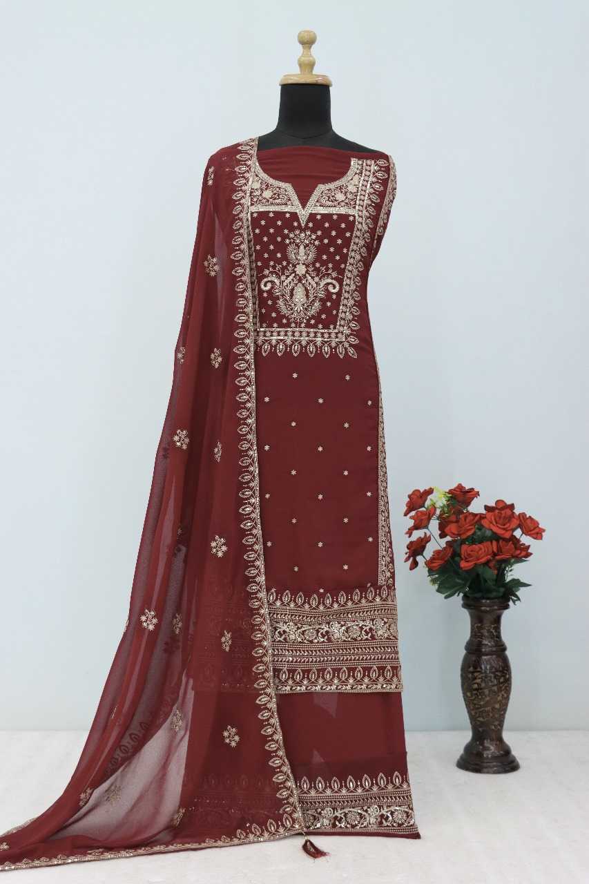 YNF Wholesale Faux Georgette Party wear suits RIN236 AASHIRWAD 10068 | Surat Manufacturer
