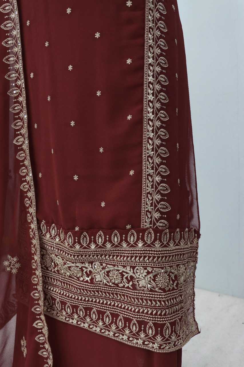 YNF Wholesale Faux Georgette Party wear suits RIN236 AASHIRWAD 10068 | Surat Manufacturer