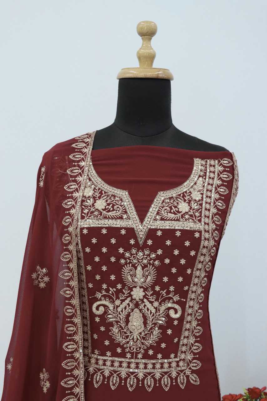 YNF Wholesale Faux Georgette Party wear suits RIN236 AASHIRWAD 10068 | Surat Manufacturer