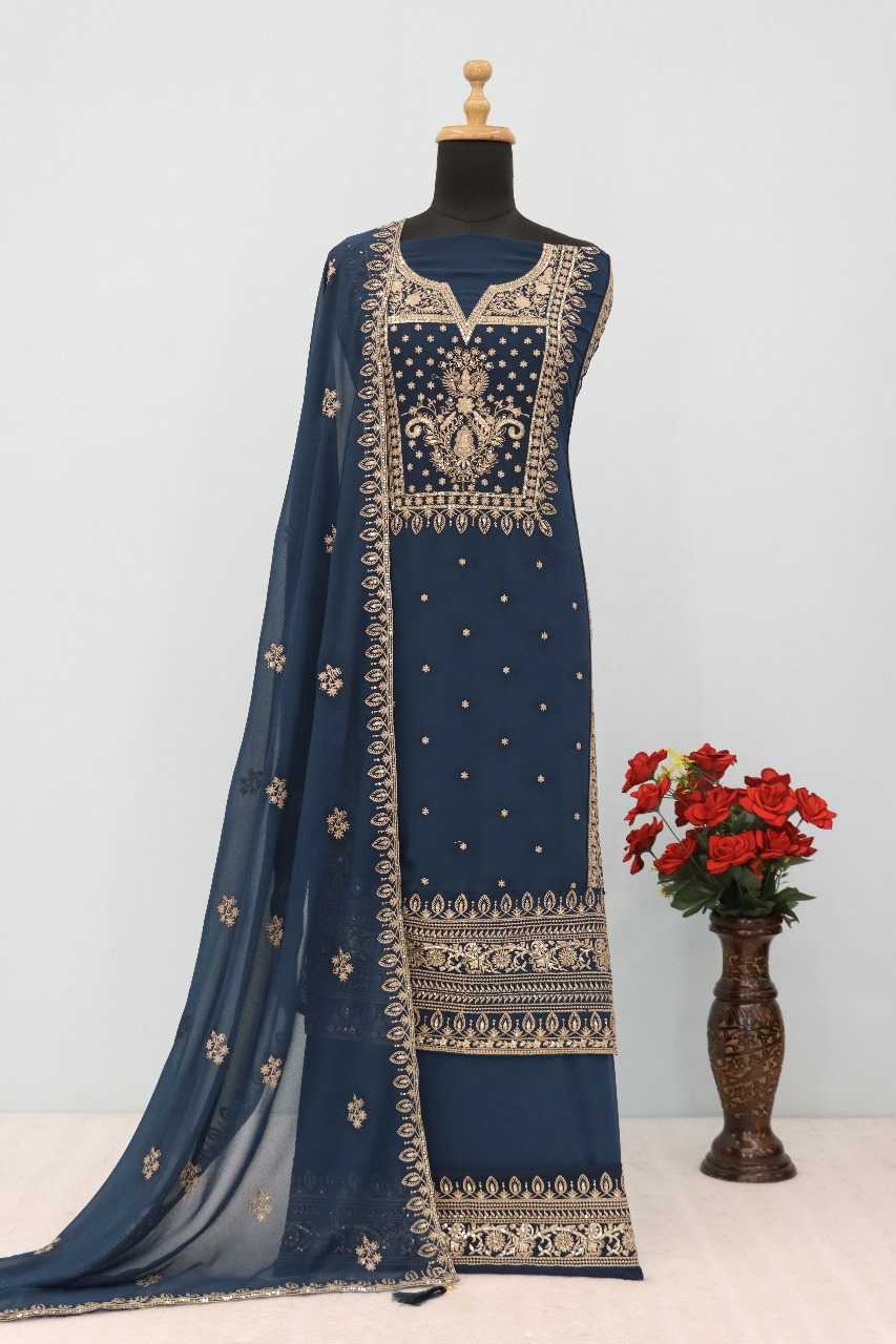 YNF Wholesale Faux Georgette Party wear suits RIN236 AASHIRWAD 10068 | Surat Manufacturer
