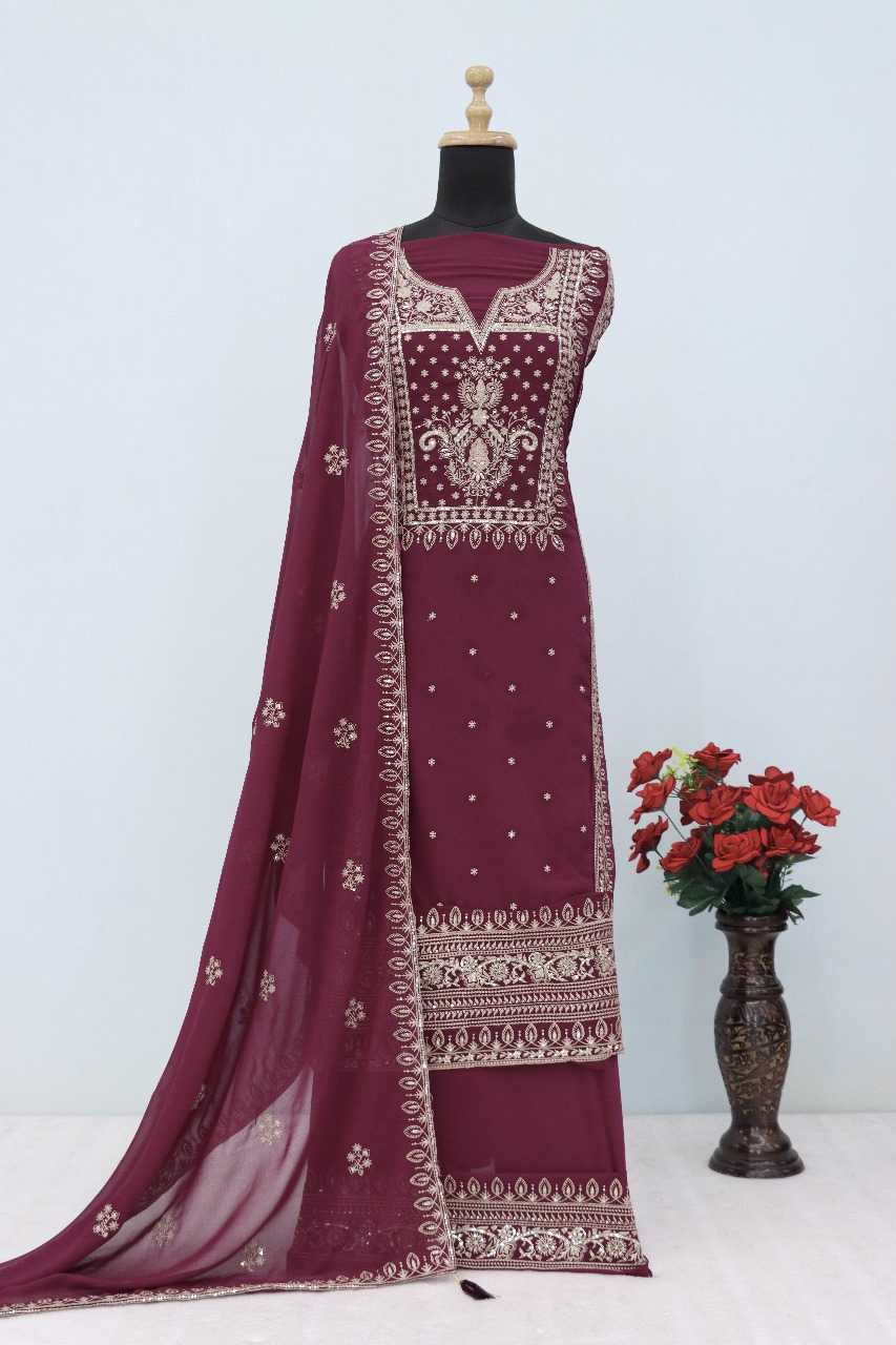 YNF Wholesale Faux Georgette Party wear suits RIN236 AASHIRWAD 10068 | Surat Manufacturer