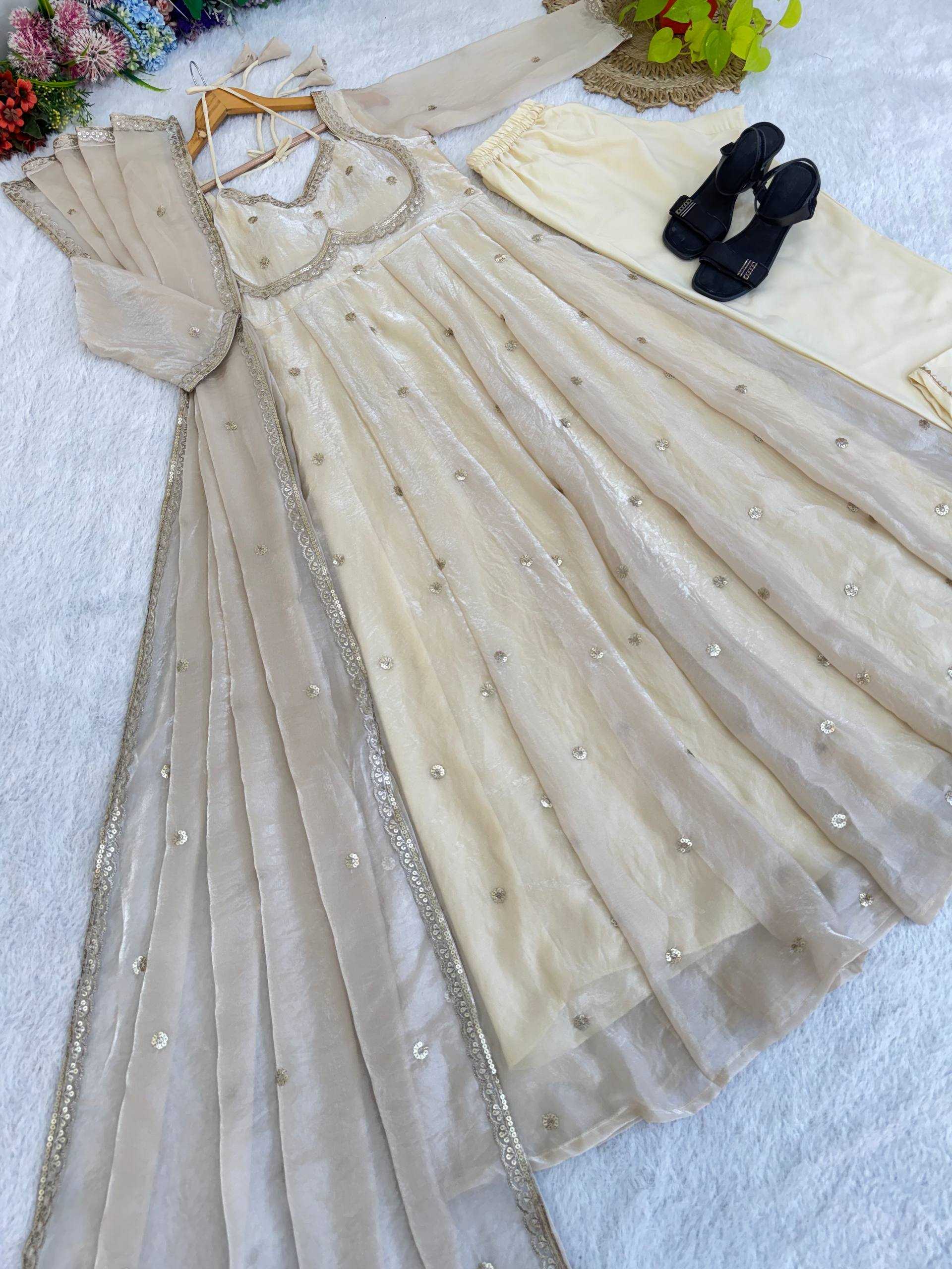 YNF Wholesale FENDY Satin Party Wear Gowns KESH513 542 | Surat Manufacturer