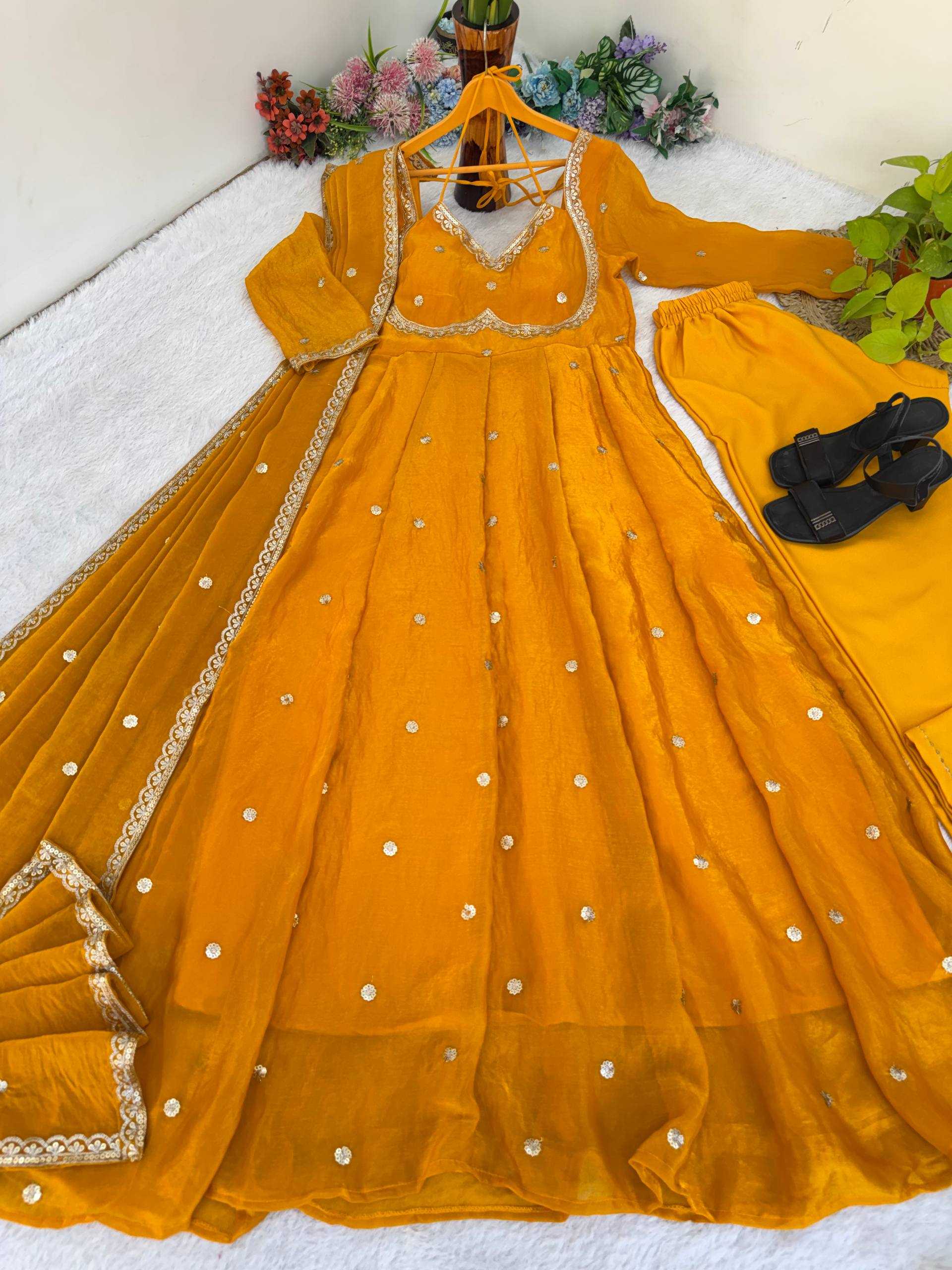 YNF Wholesale FENDY Satin Party Wear Gowns KESH513 542 | Surat Manufacturer
