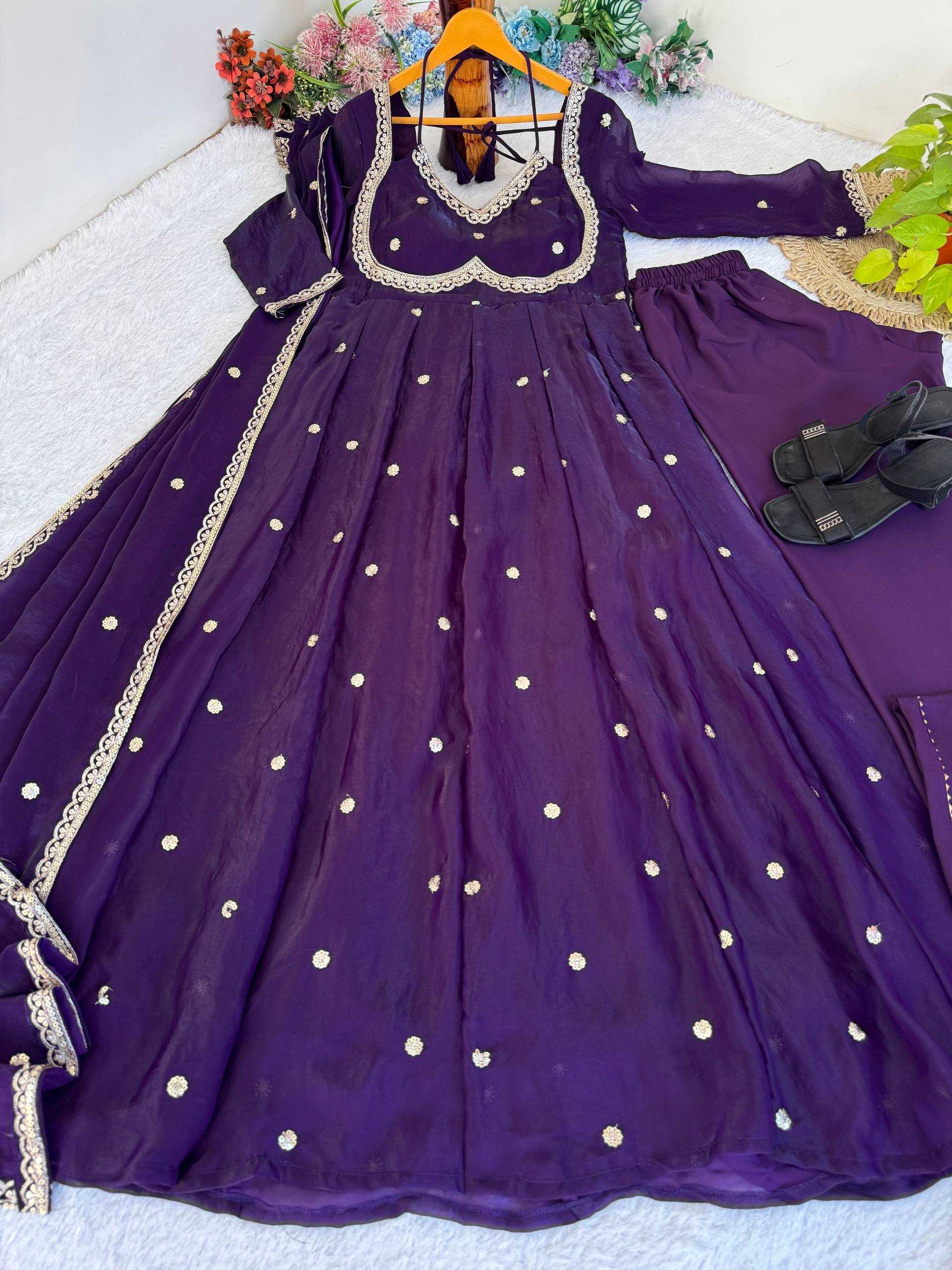 YNF Wholesale FENDY Satin Party Wear Gowns KESH513 542 | Surat Manufacturer