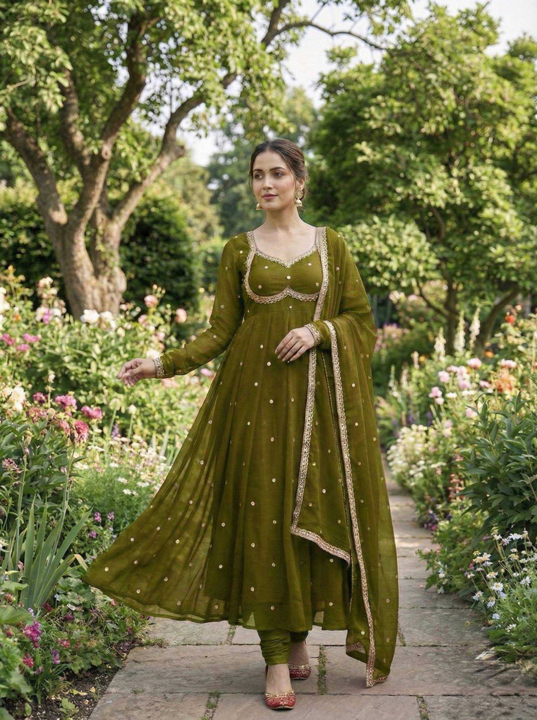 YNF Wholesale FENDY Satin Party Wear Gowns KESH513 542 | Surat Manufacturer