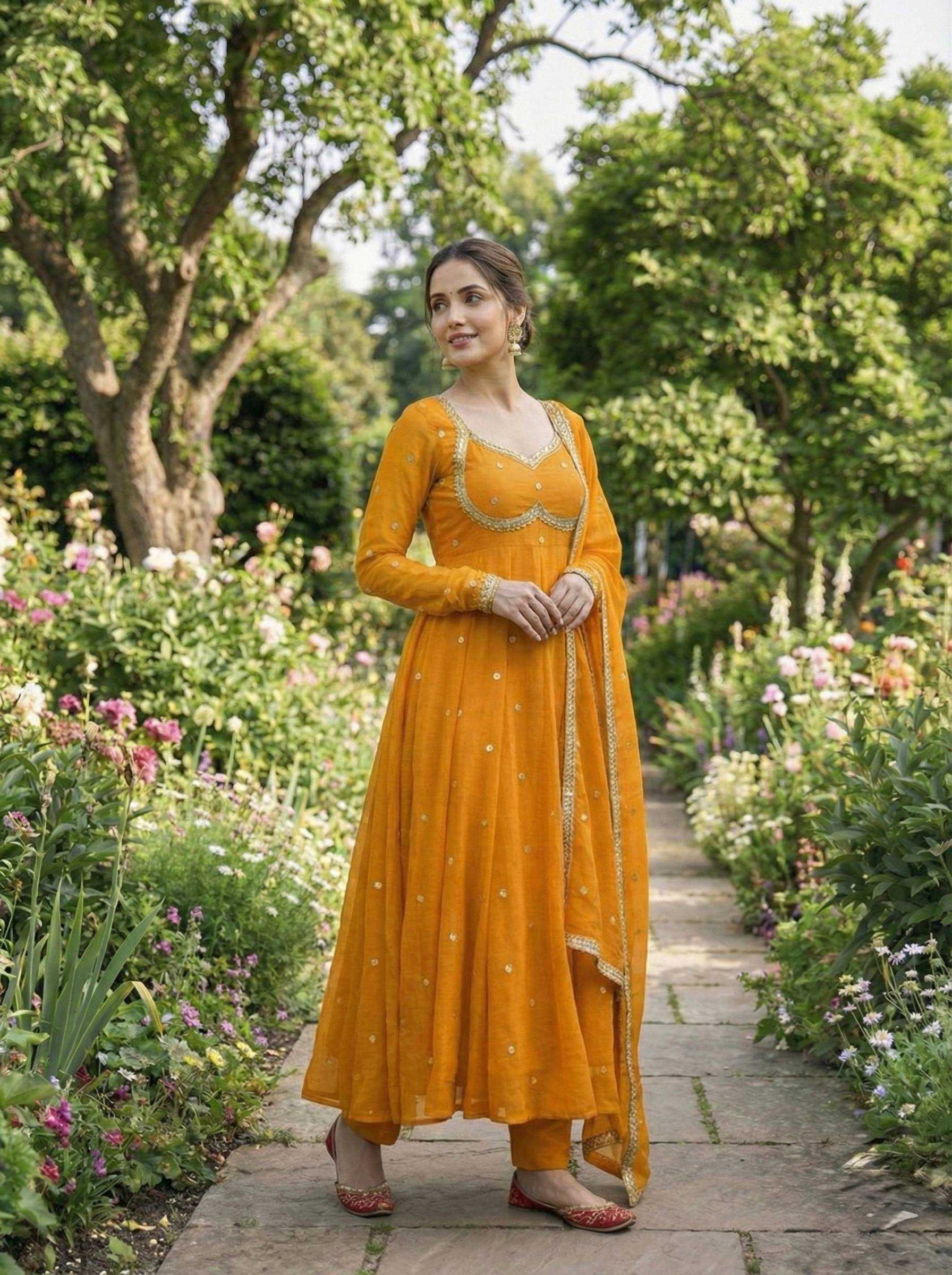 YNF Wholesale FENDY Satin Party Wear Gowns KESH513 542 | Surat Manufacturer