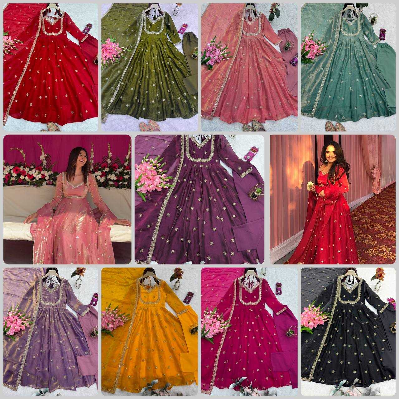 YNF Wholesale FENDY Silk Bollywood Style Gowns KESH490 686 | Surat Manufacturer