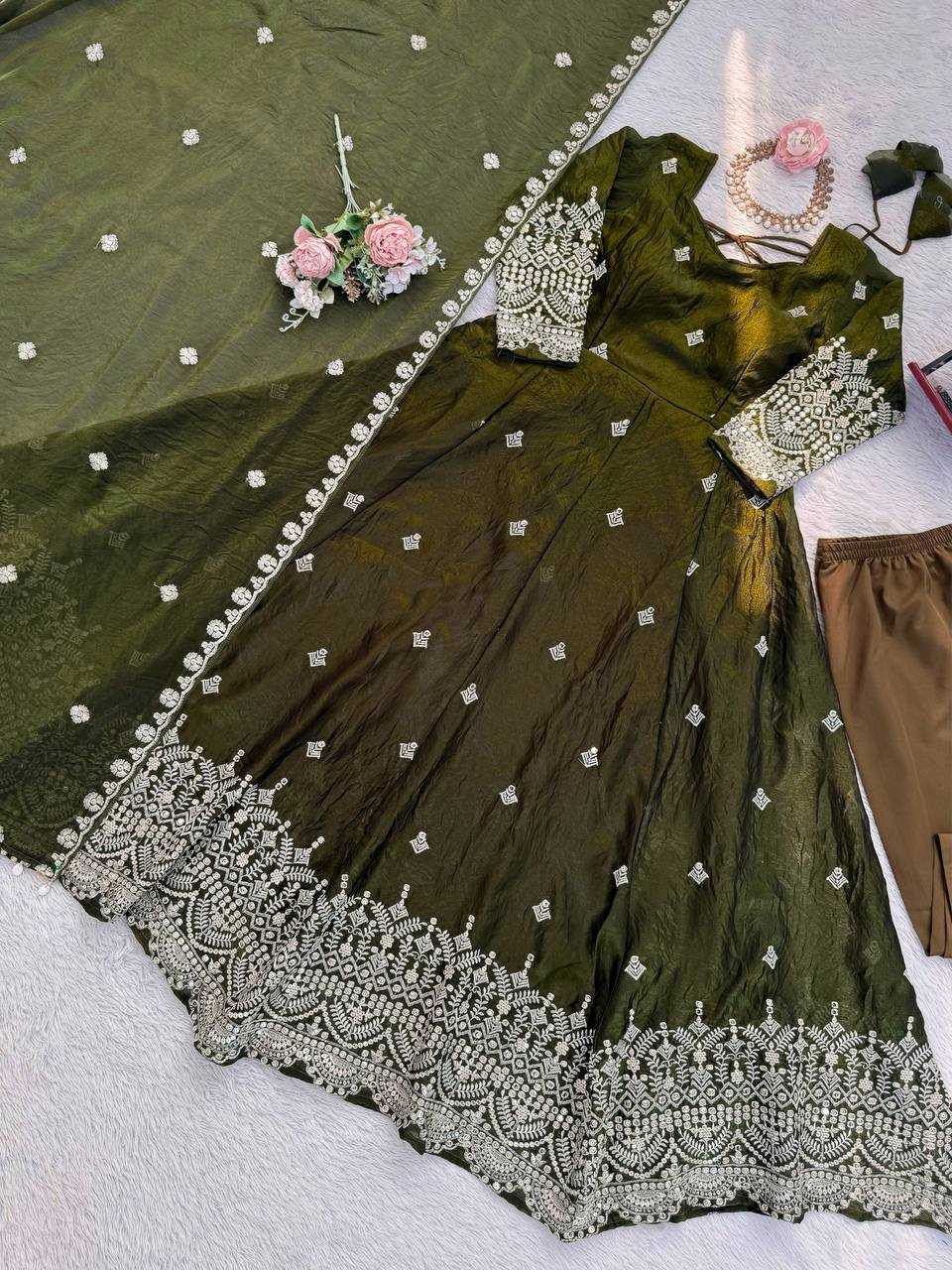 YNF Wholesale FENDY Silk Party Gowns RIN133 1564 | Surat Manufacturer