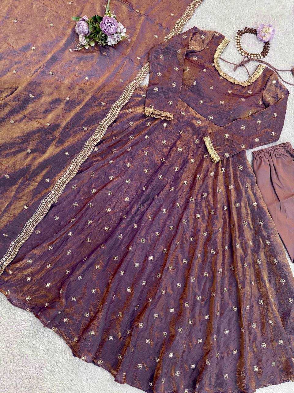 YNF Wholesale FENDY Silk Wedding Gown RIN133 1565 | Surat Manufacturer
