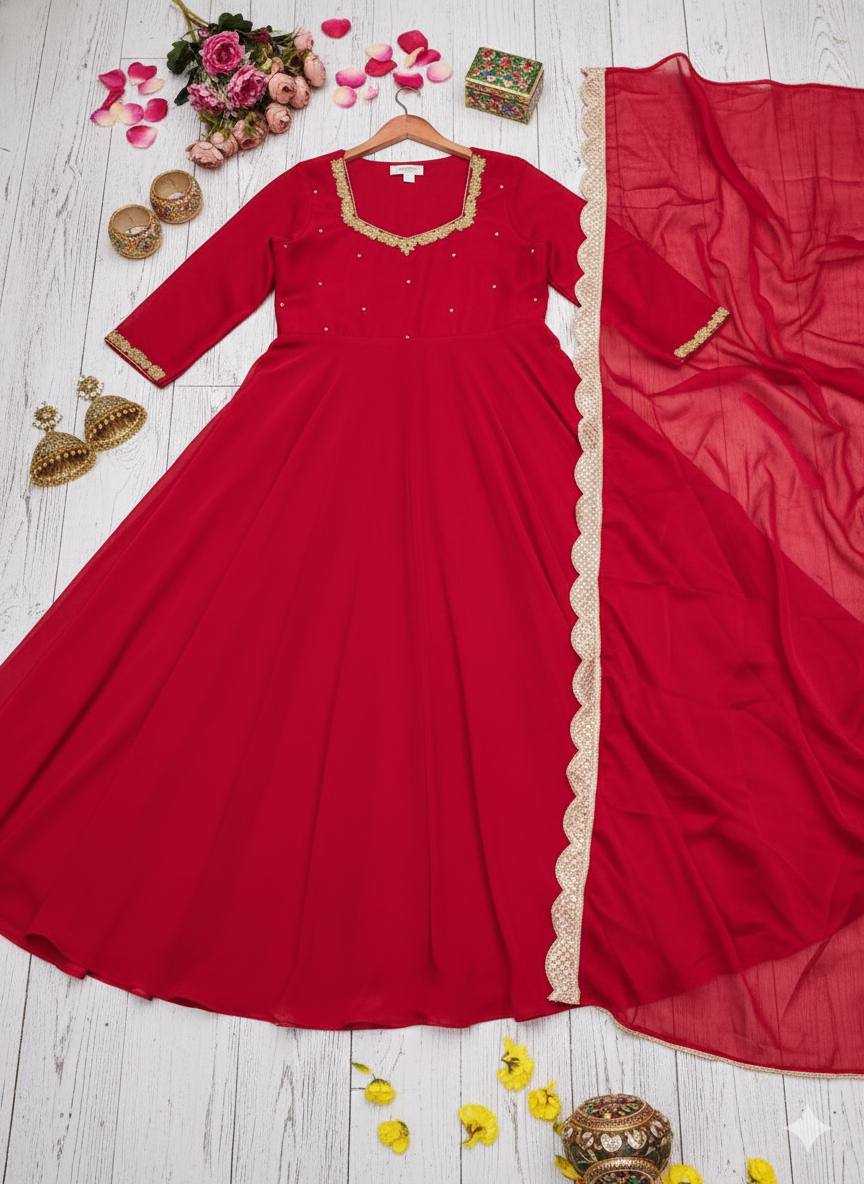 YNF Wholesale Georgette Party Wear Dresses KESH210 2470 | Surat Manufacturer