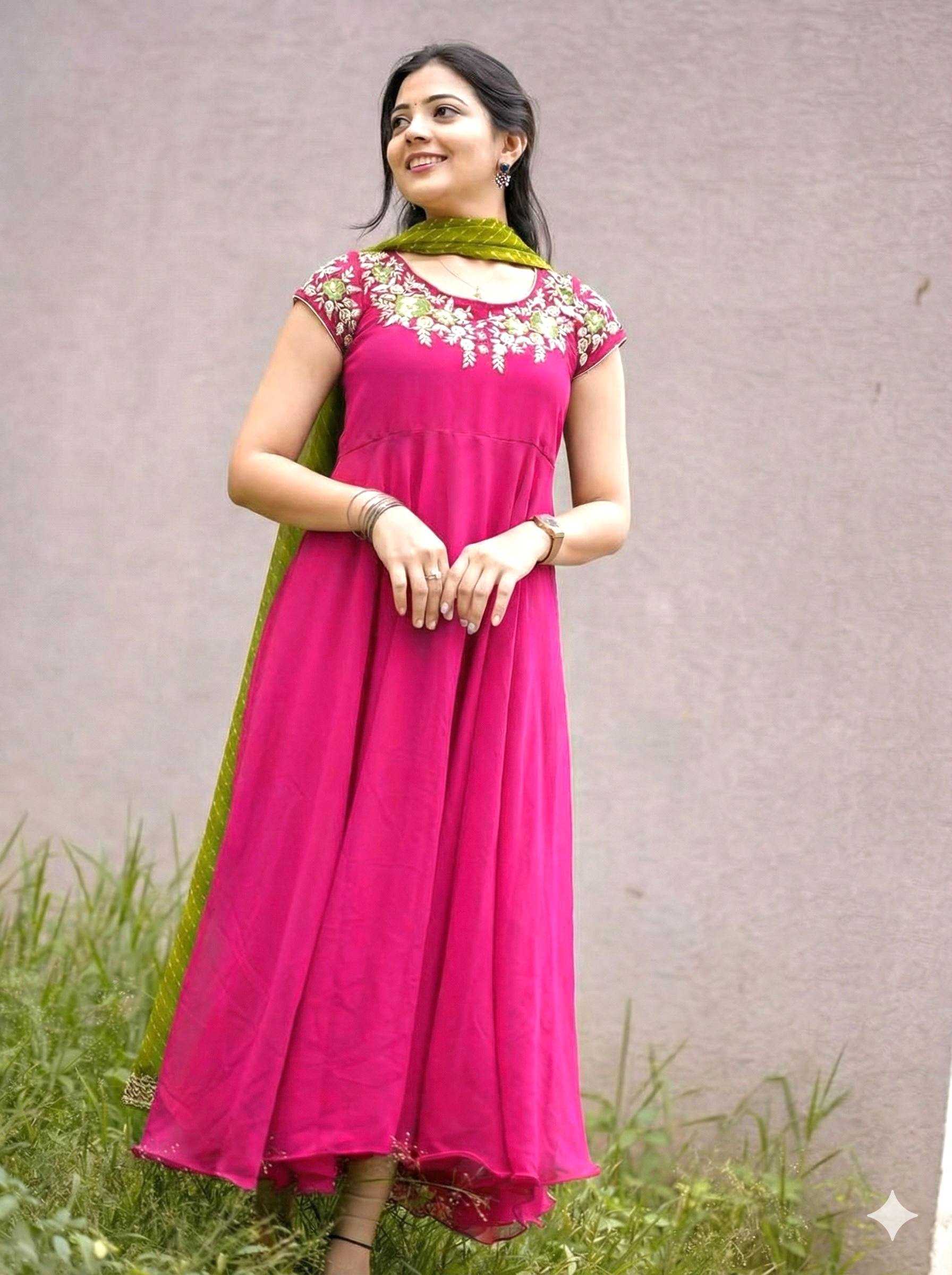 YNF Wholesale Georgette Party Wear Dresses KESH210 2475 | Surat Manufacturer