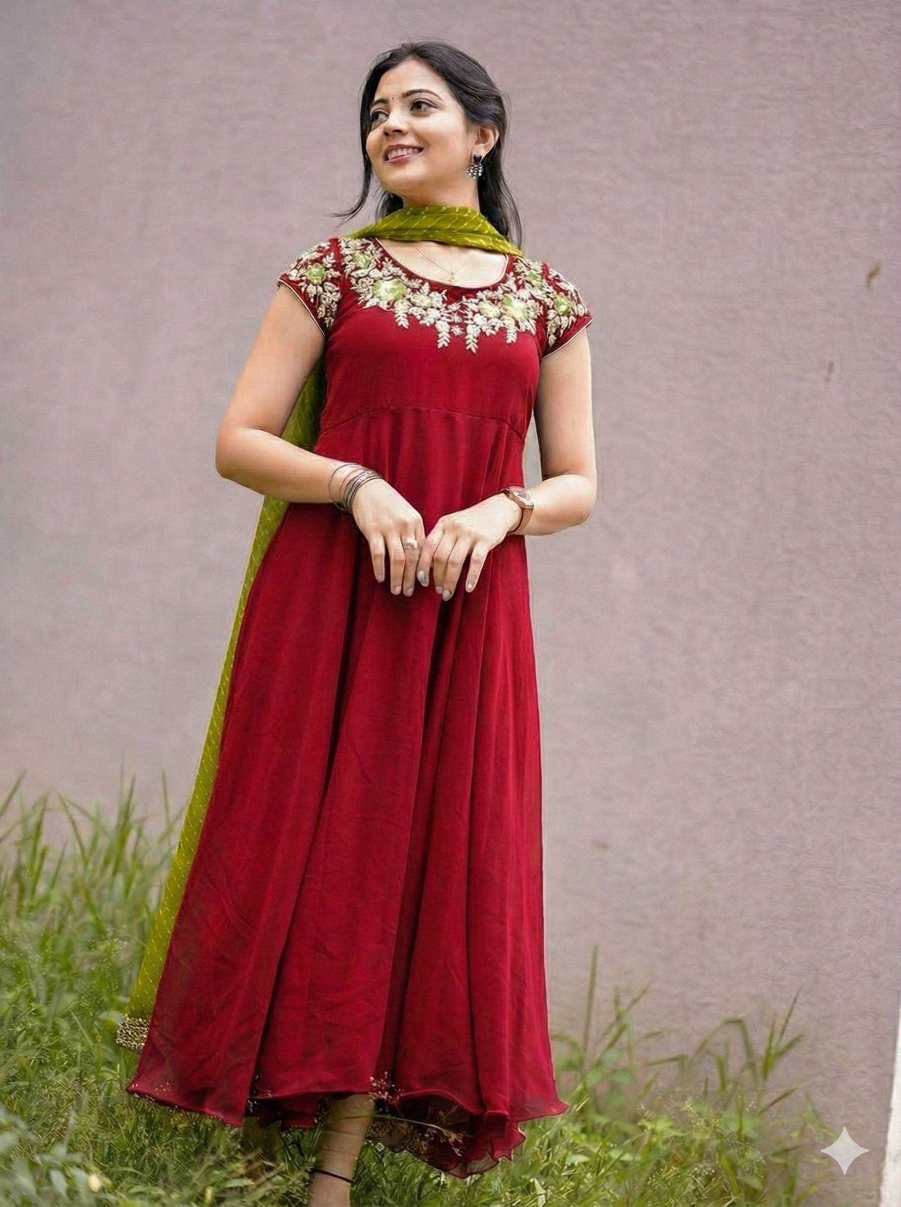 YNF Wholesale Georgette Party Wear Dresses KESH210 2476 | Surat Manufacturer